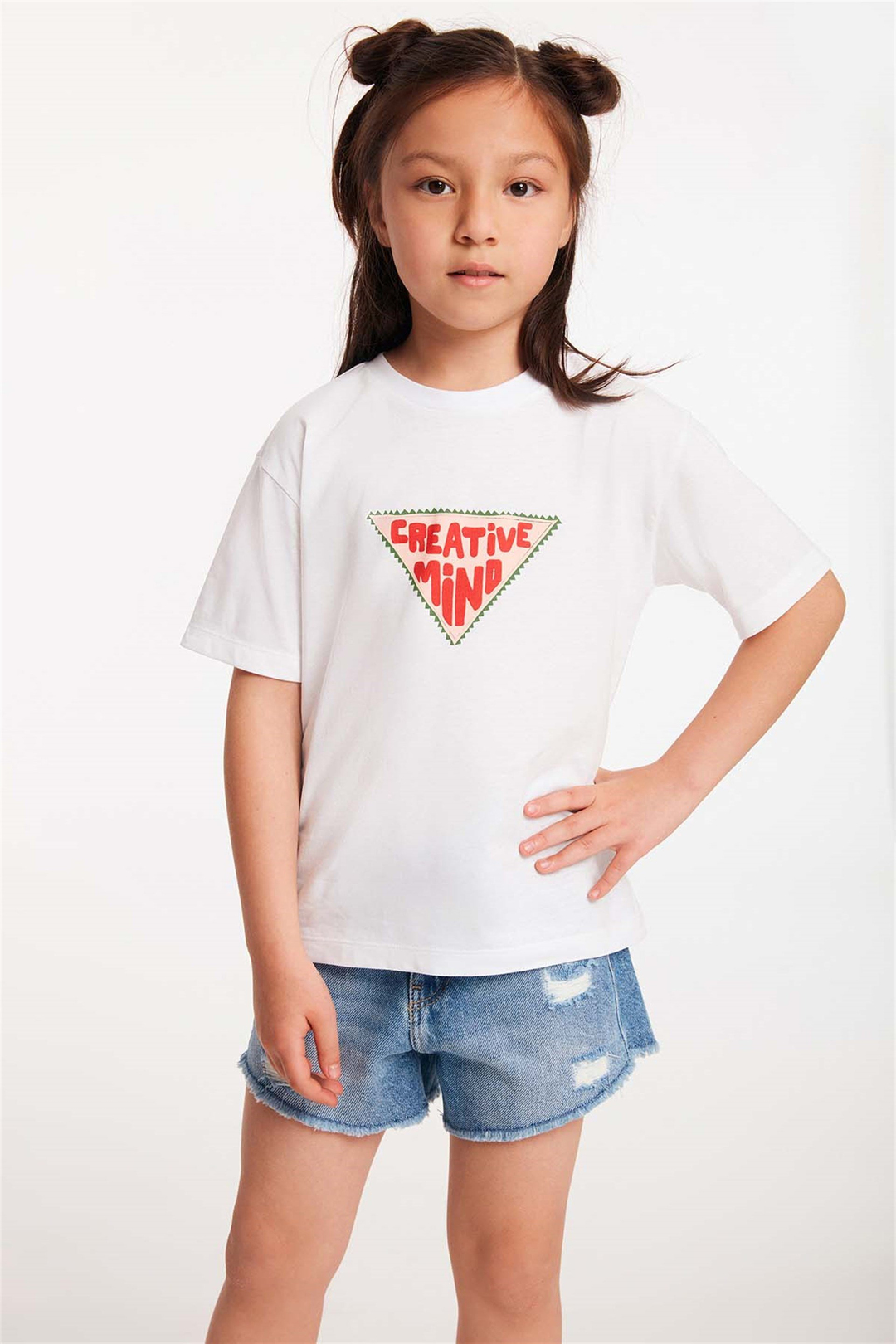 IDEA Örme Regular Fit Beyaz  T-Shirt