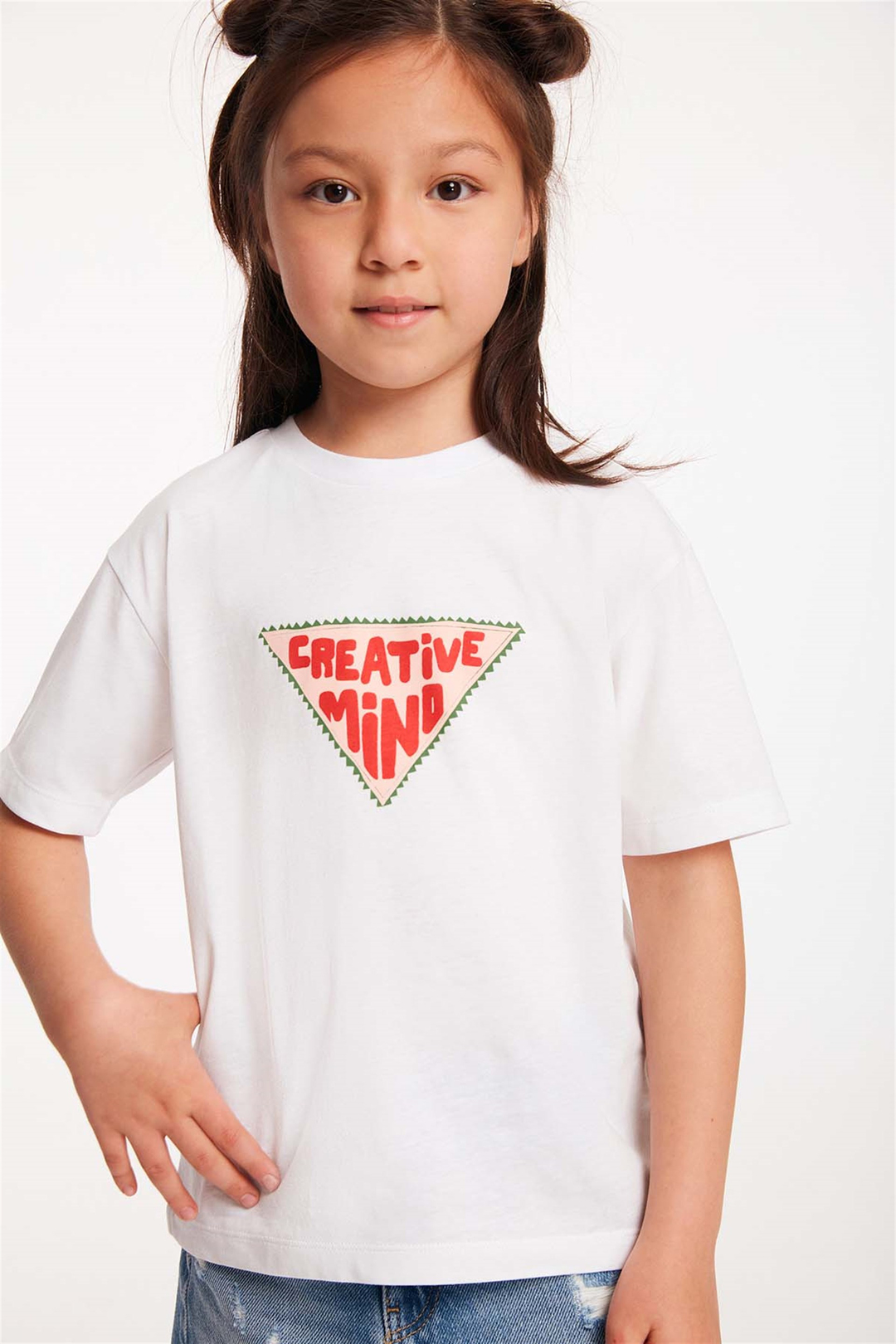 IDEA Örme Regular Fit Beyaz  T-Shirt