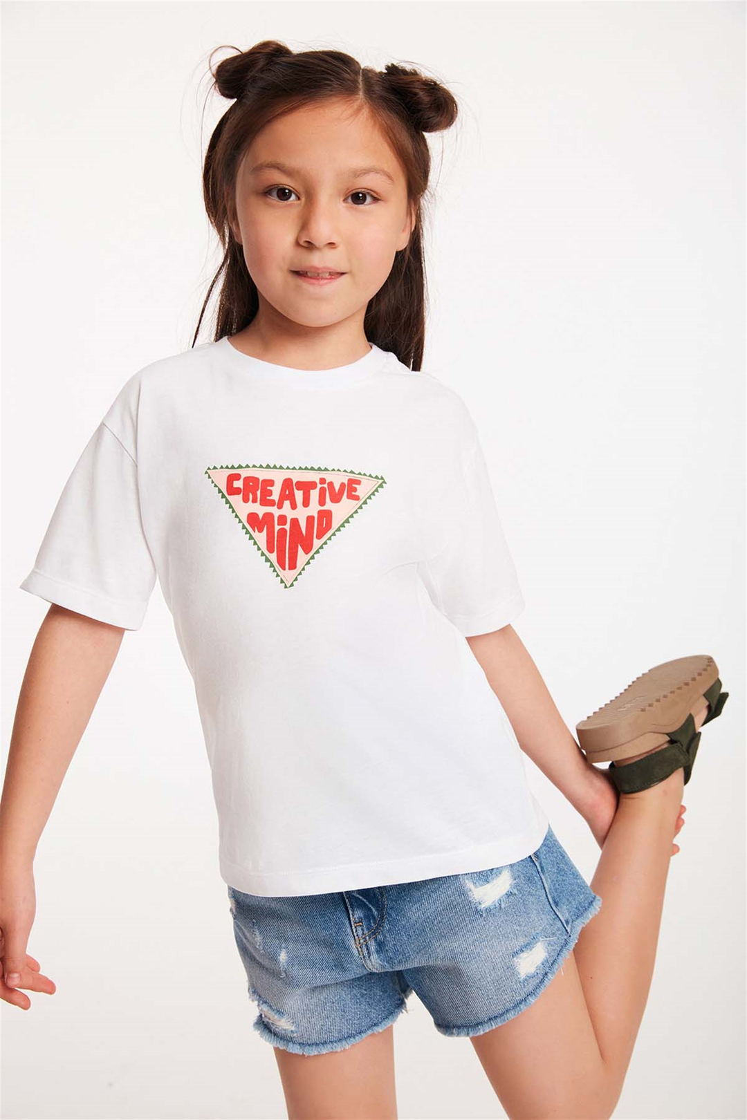 IDEA Örme Regular Fit Beyaz  T-Shirt