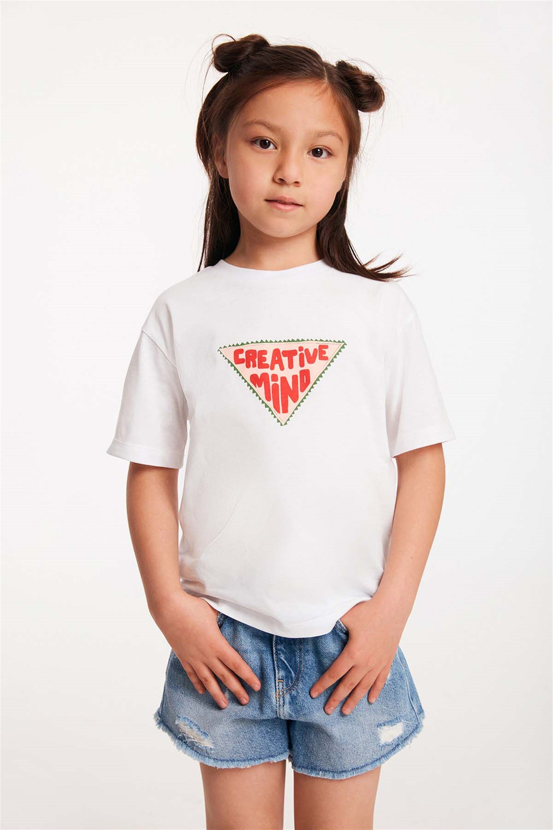 IDEA Örme Regular Fit Beyaz  T-Shirt