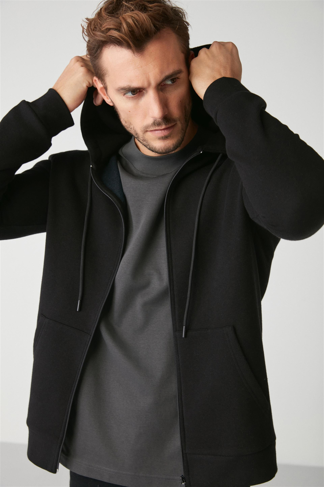 INSIDER Örme Comfort Siyah  Sweatshirt