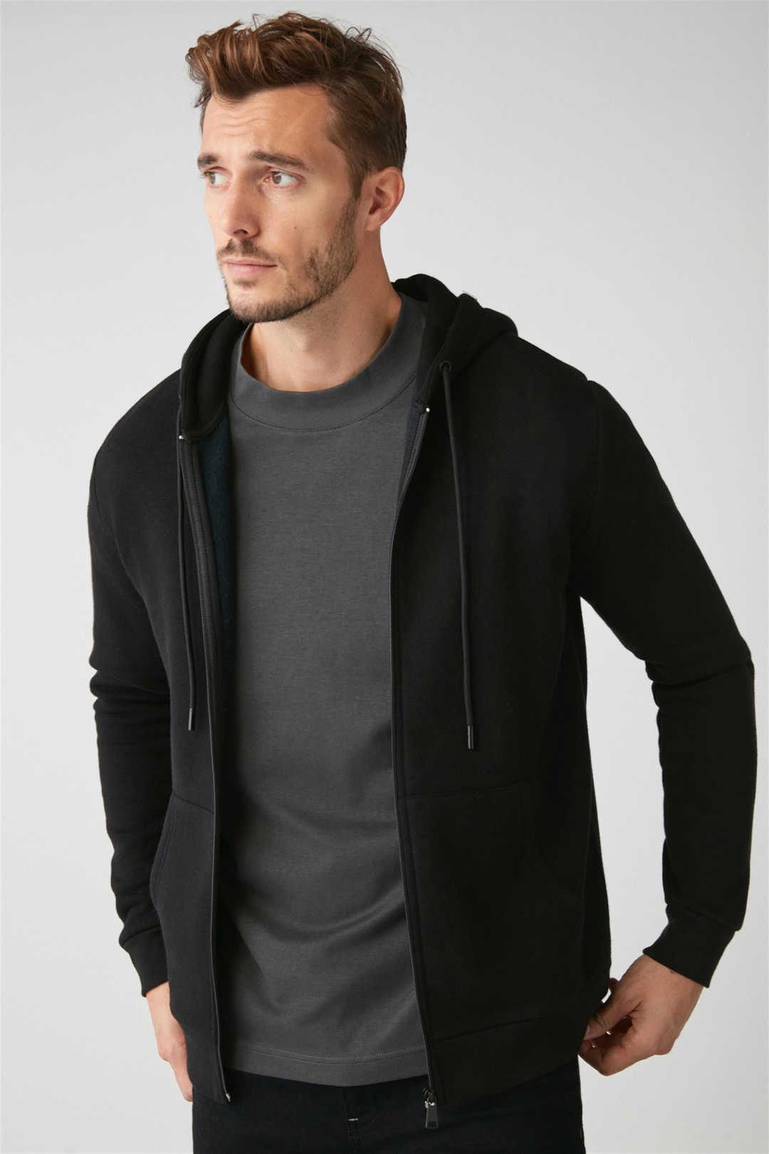 INSIDER Örme Comfort Siyah  Sweatshirt