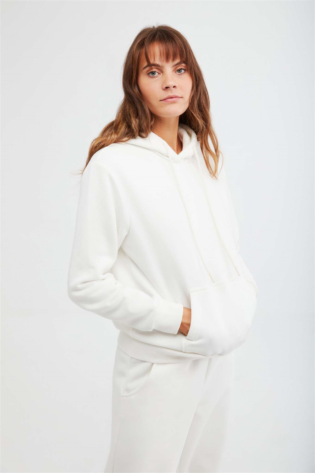 JANE Örme Comfort Fit Ekru  Sweatshirt