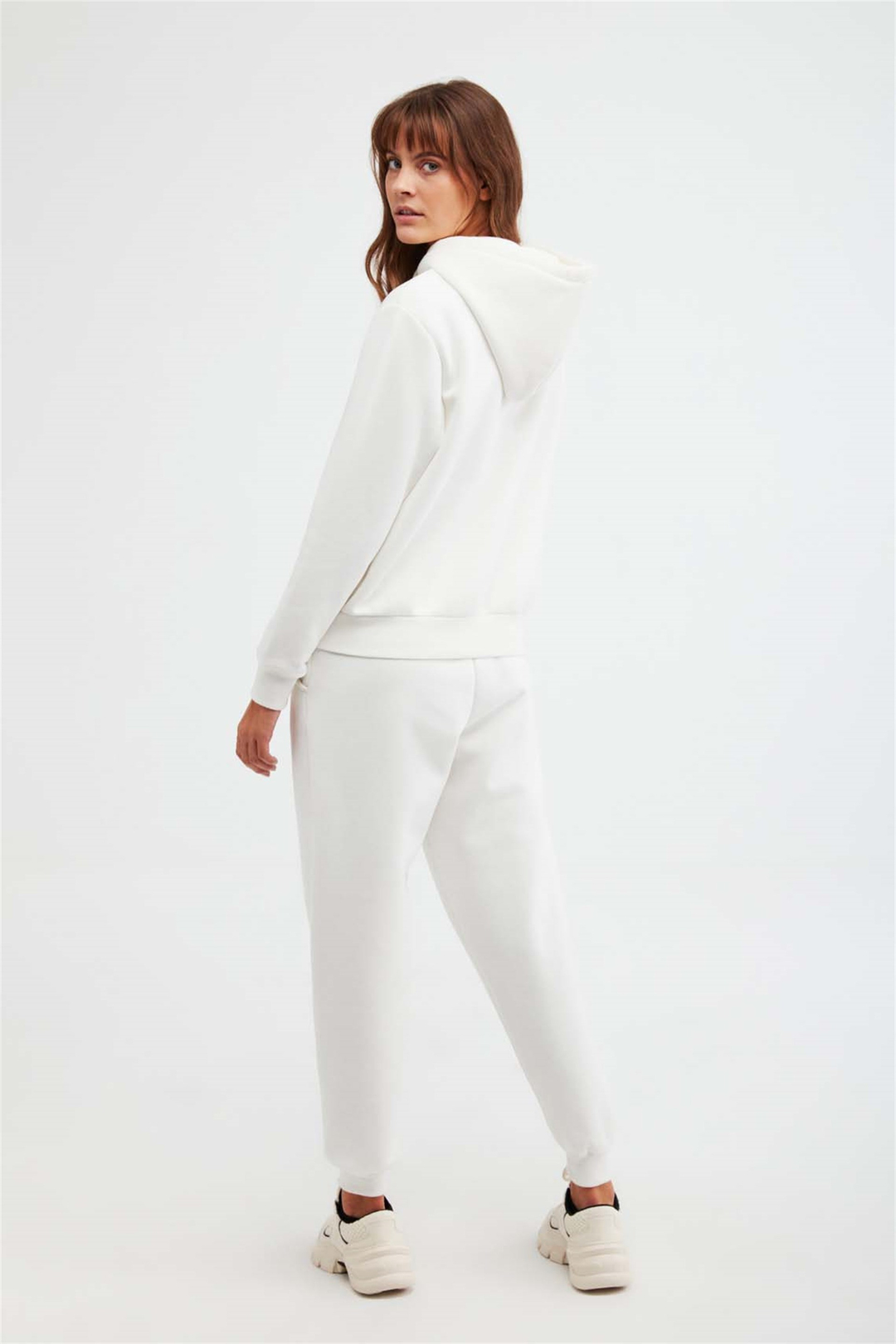 JANE Örme Comfort Fit Ekru  Sweatshirt