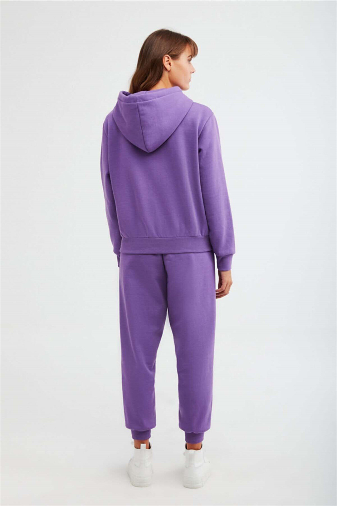 JANE Örme Comfort Fit Mor  Sweatshirt