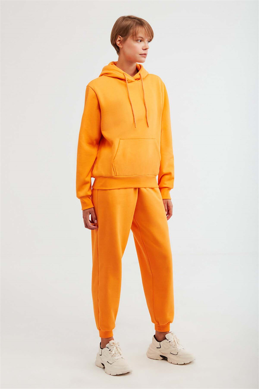 JANE Örme Comfort Fit Turuncu  Sweatshirt