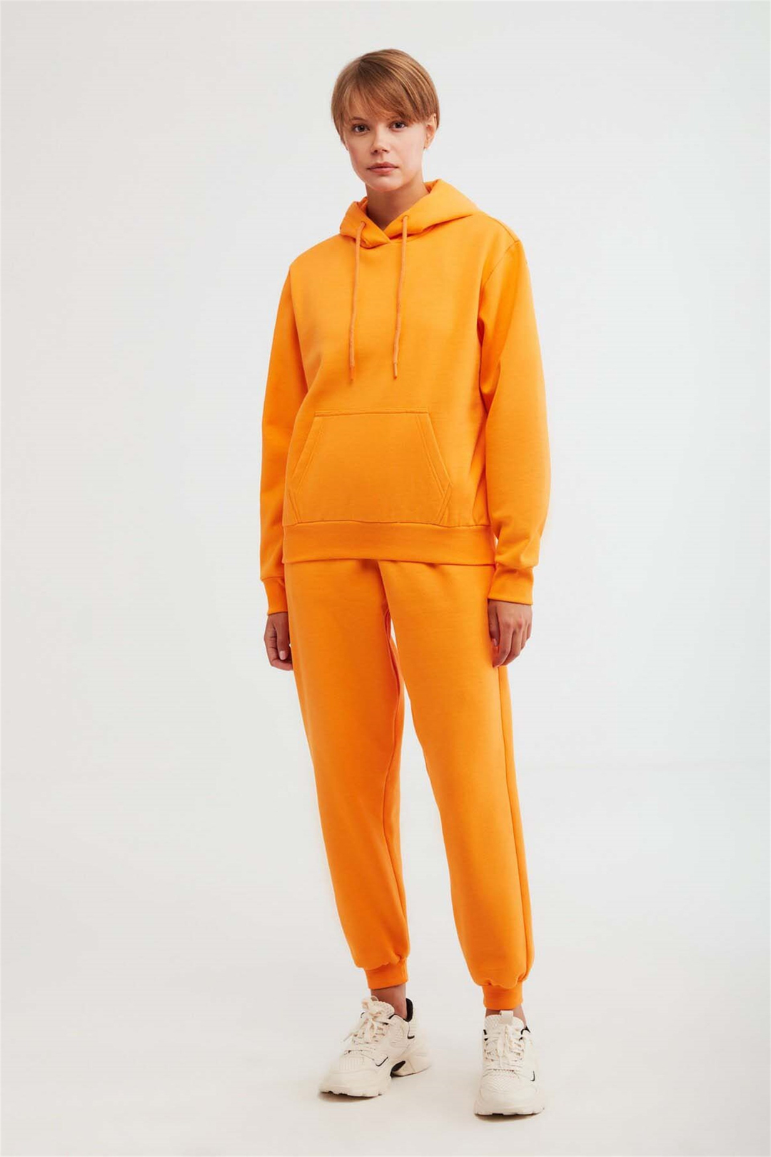 JANE Örme Comfort Fit Turuncu  Sweatshirt