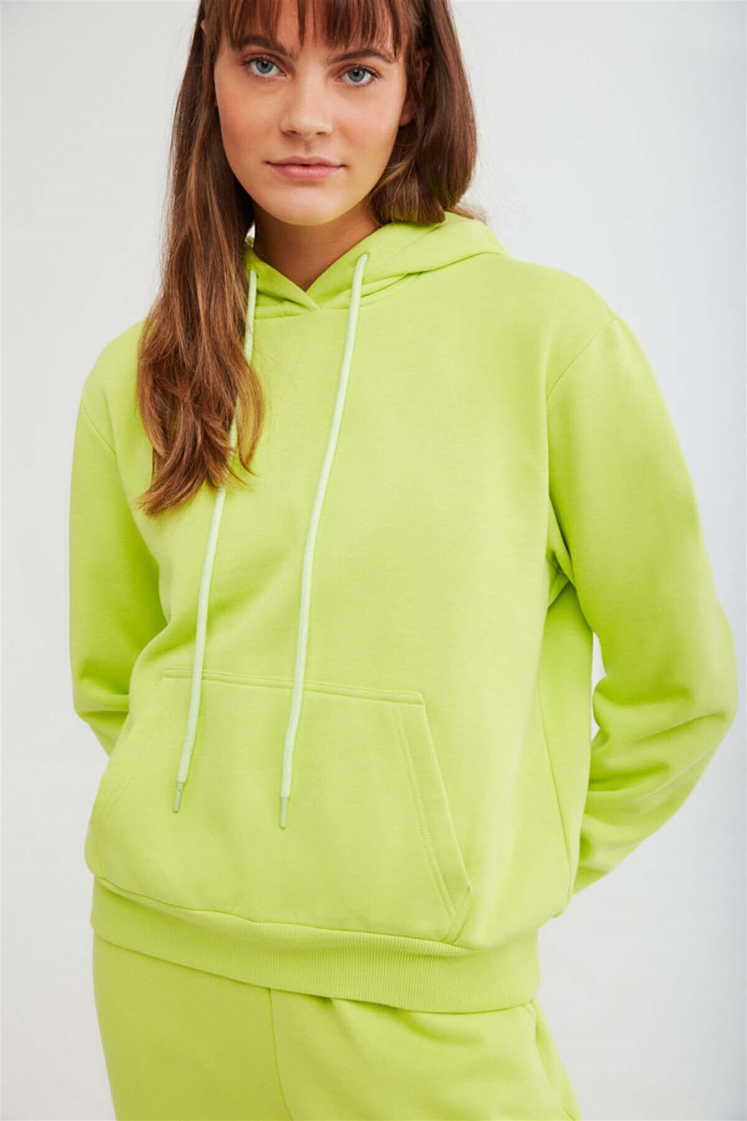 JANE Örme Comfort Fit Yeşil  Sweatshirt