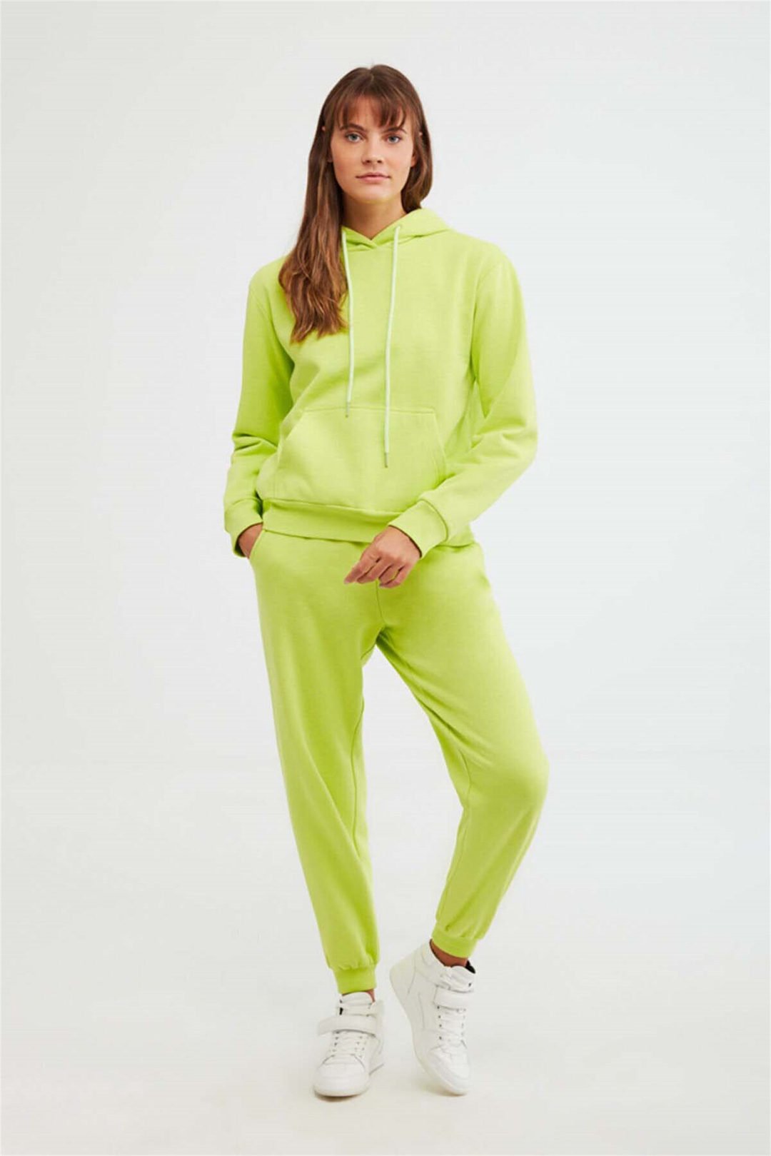 JANE Örme Comfort Fit Yeşil  Sweatshirt