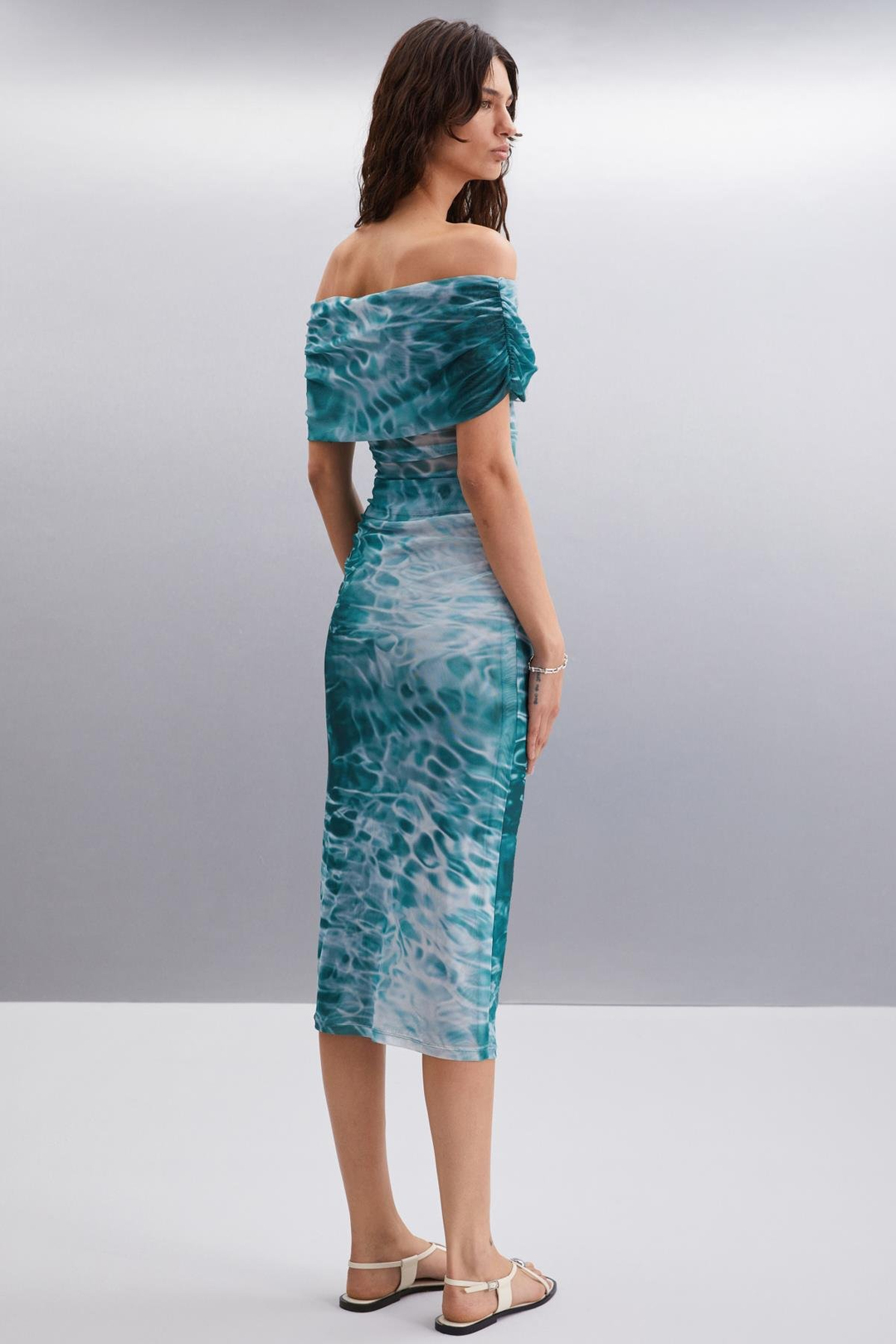 JAVIERA Basic Slim Desenli Tekli Etek