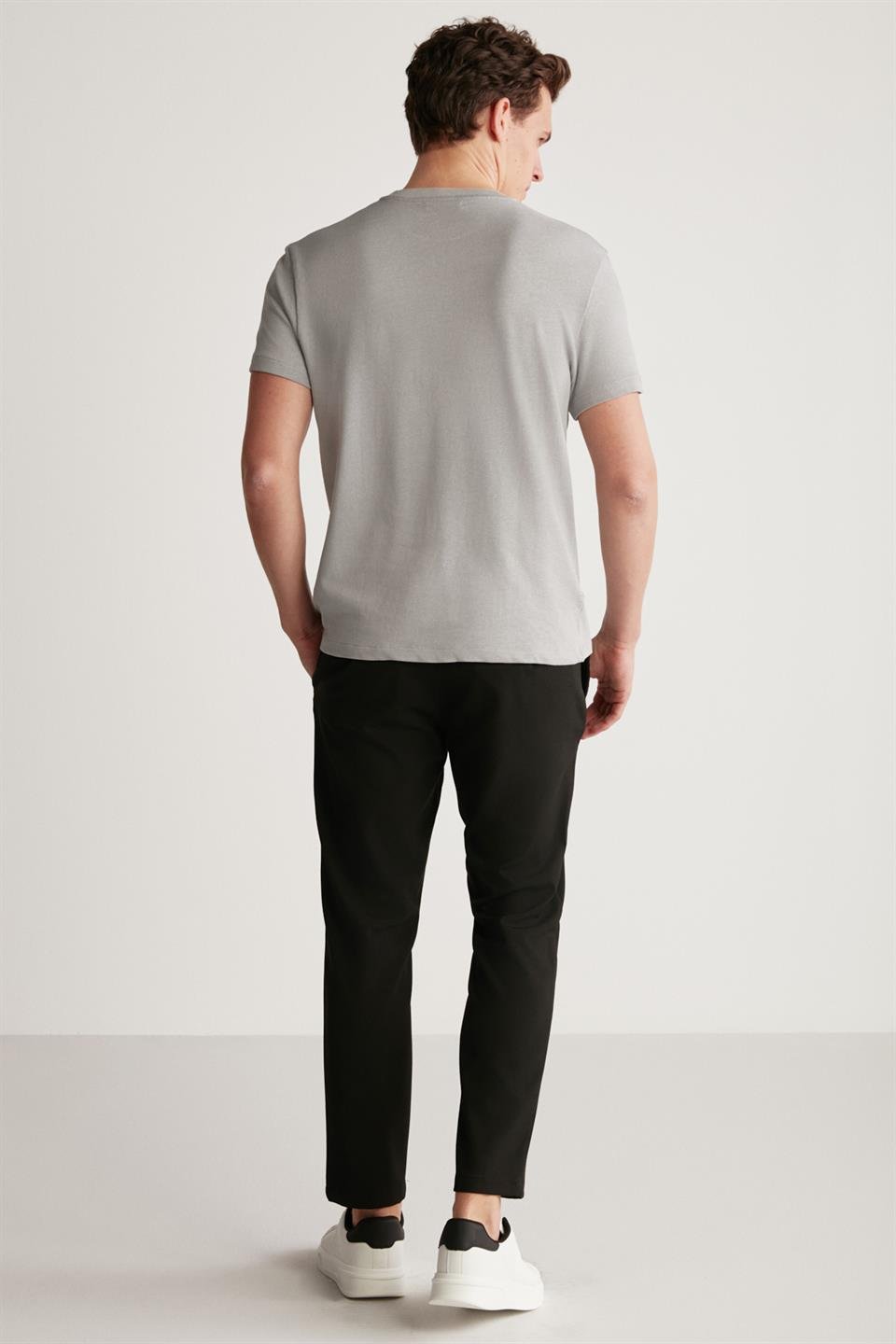 JEREMY Örme Regular Gri  T-Shirt