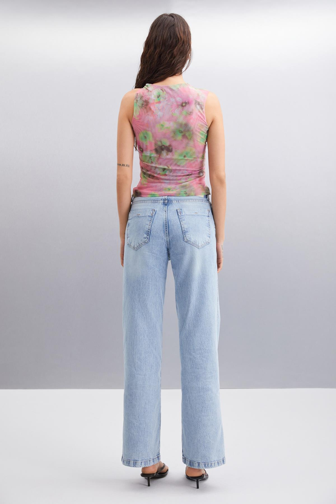 JERI Basic Slim Pembe Tekli Bluz