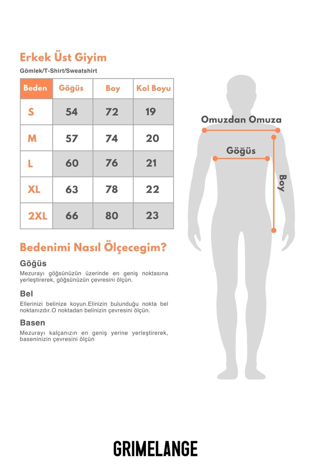 JETT Erkek %100 Organik Pamuklu Kalın Dokulu Oversize Fit Bisiklet Yaka Turuncu T-Shirt