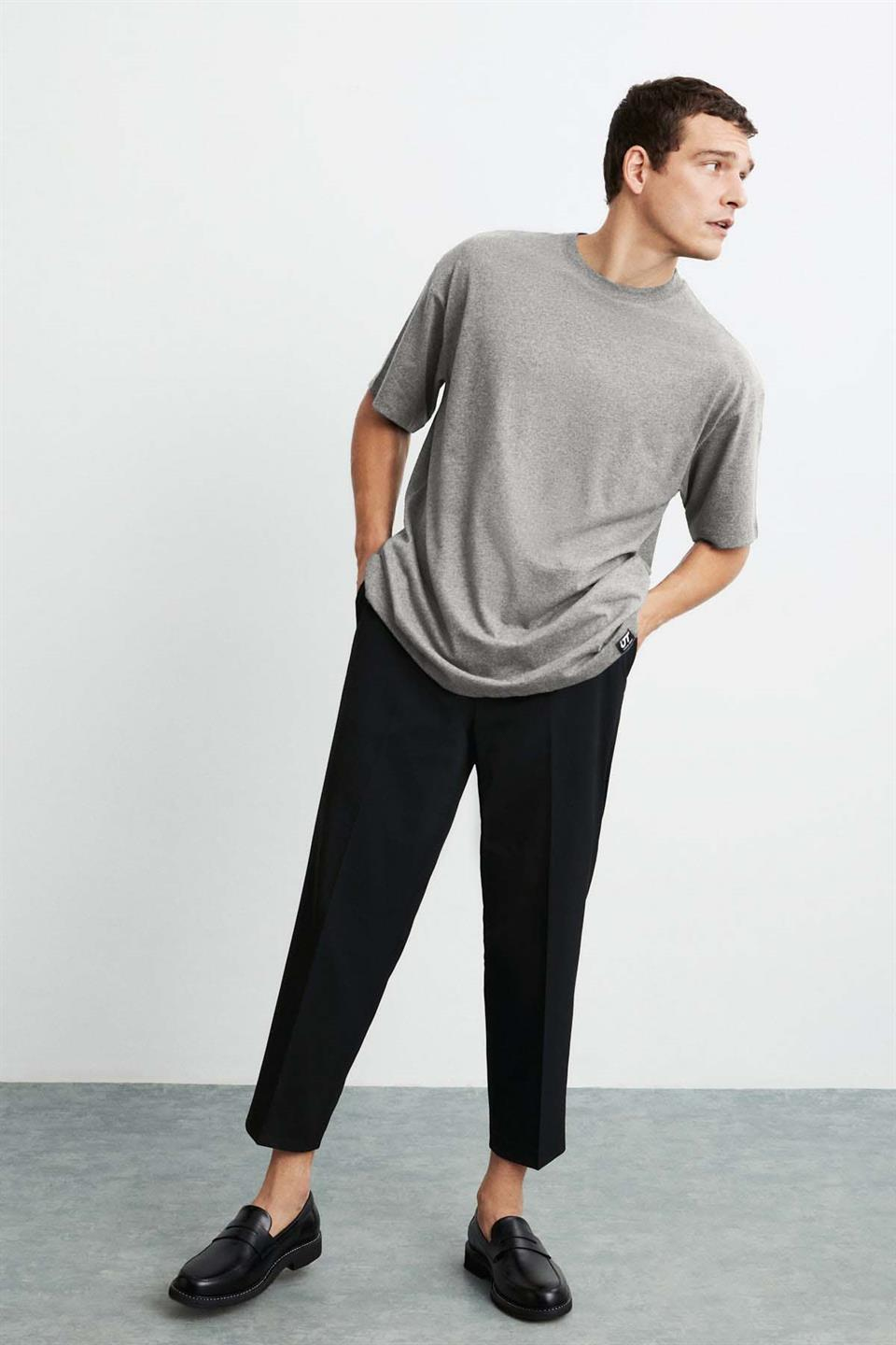 JETT Örme Oversize Grimelanj  T-Shirt