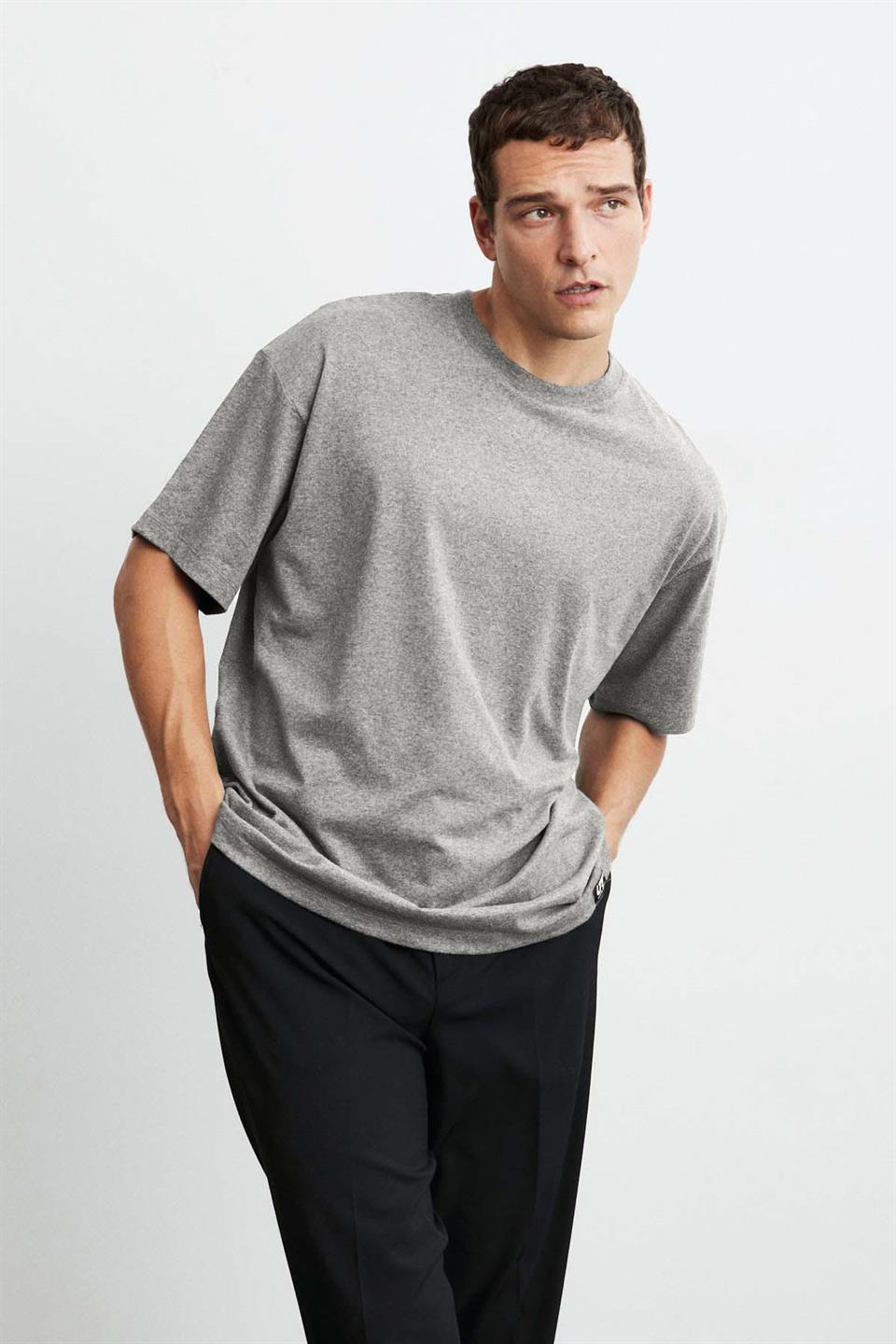 JETT Örme Oversize Grimelanj  T-Shirt