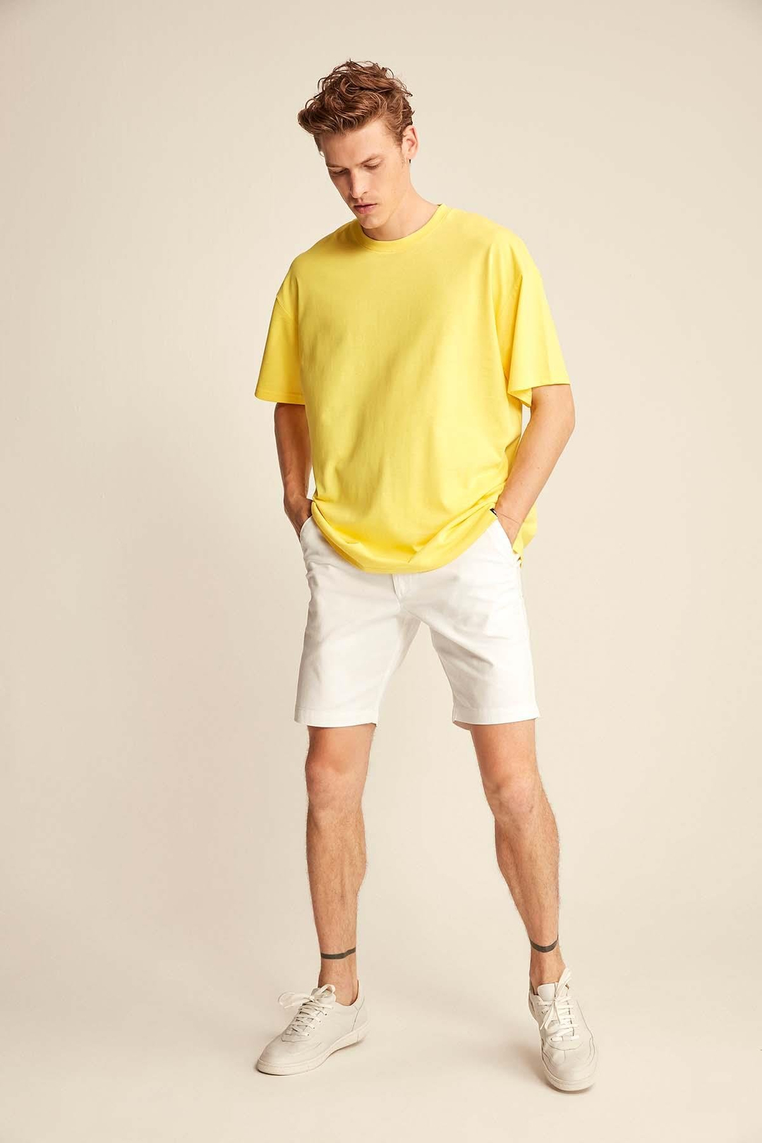 JETT  Oversize Civciv Sarı  T-Shirt
