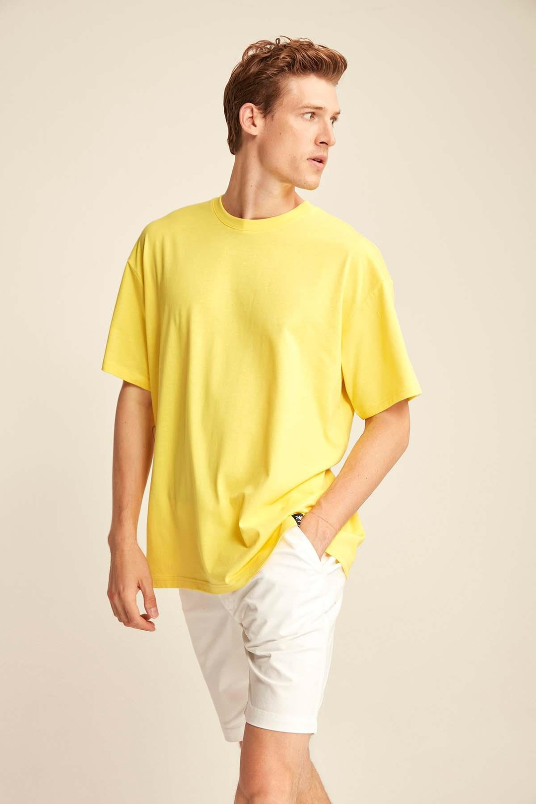 JETT  Oversize Civciv Sarı  T-Shirt