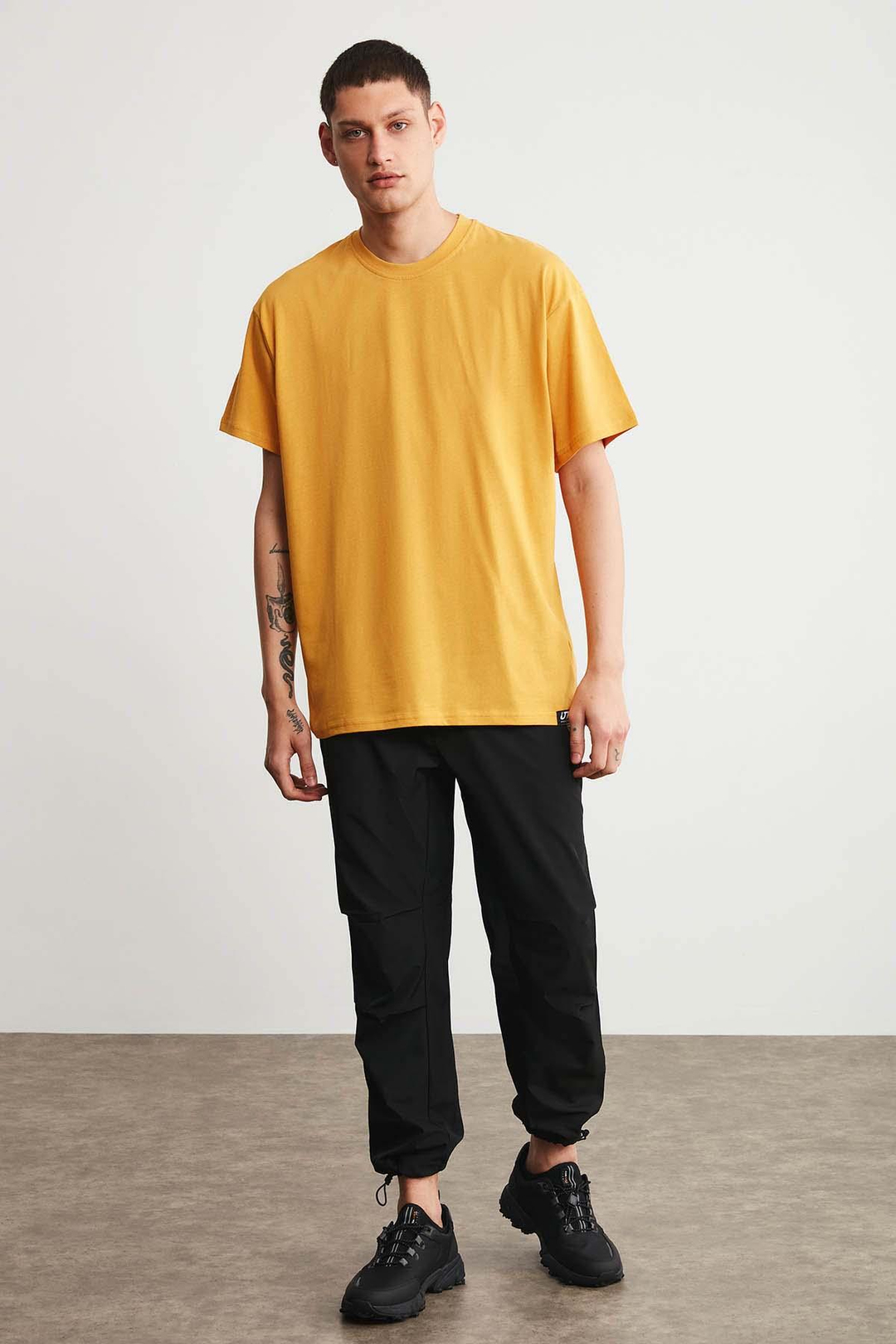 JETT  Oversize Safran Sarı  T-Shirt