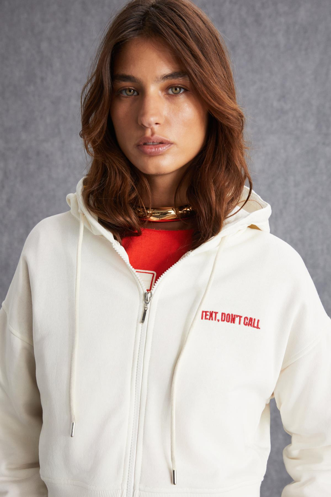 JEWEL Kadın 3 İplik Şardonlu Ekru Sweatshirt