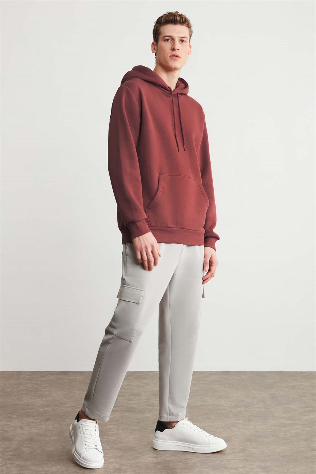 JORGE Örme Regular Kiremit Rengi  Sweatshirt