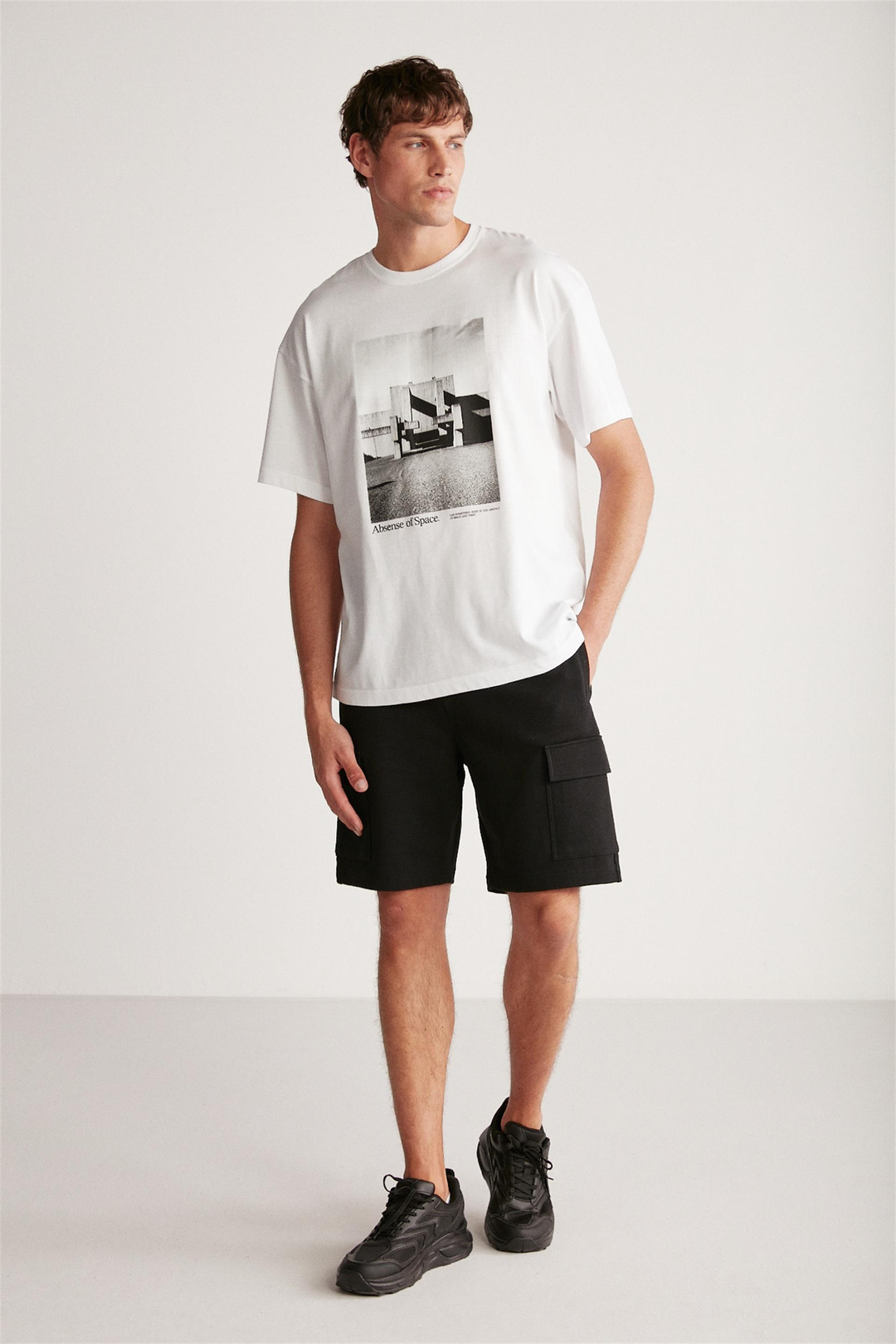 KEITH Örme Oversize Beyaz Tekli T-Shirt