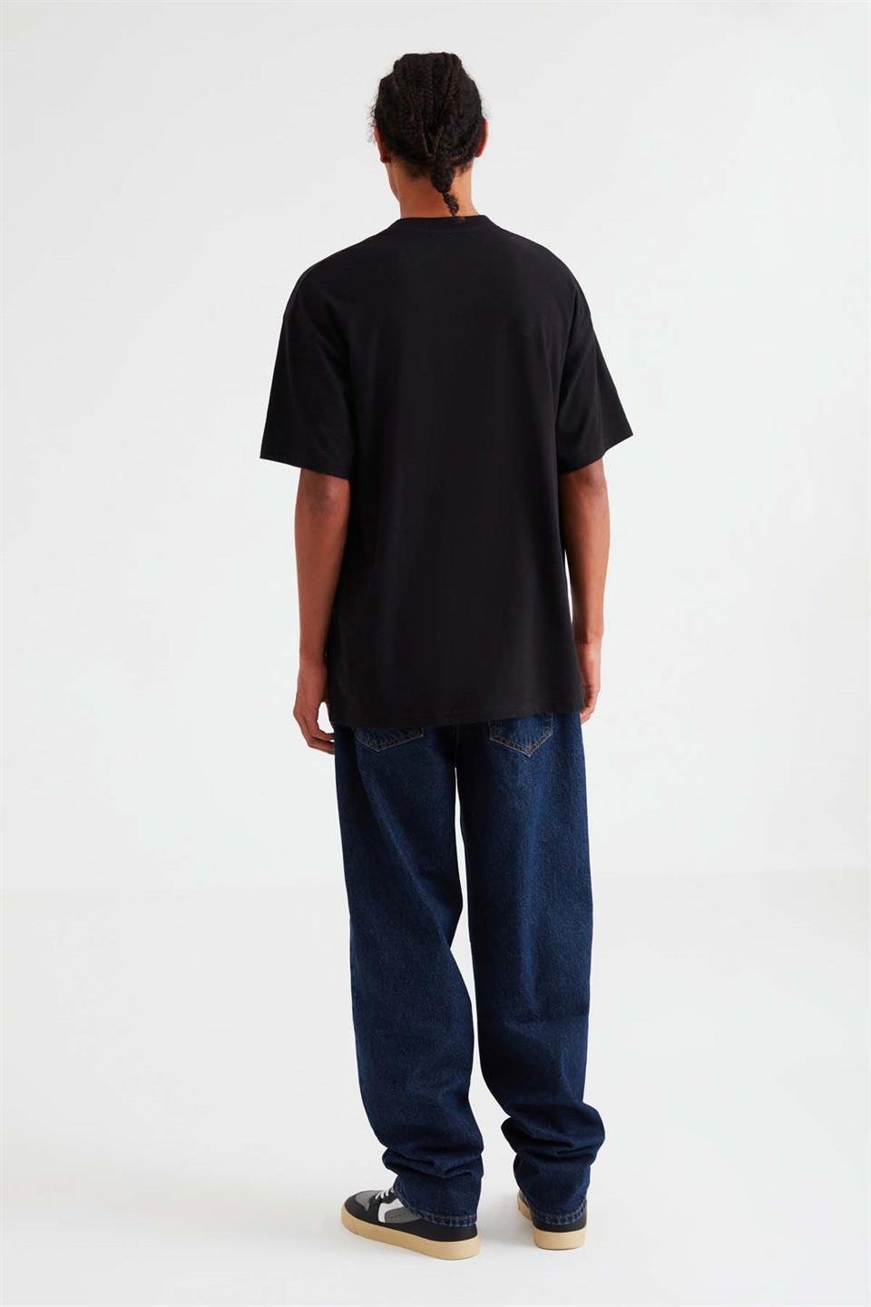 LANDSCAPE Örme Oversize Siyah  T-Shirt