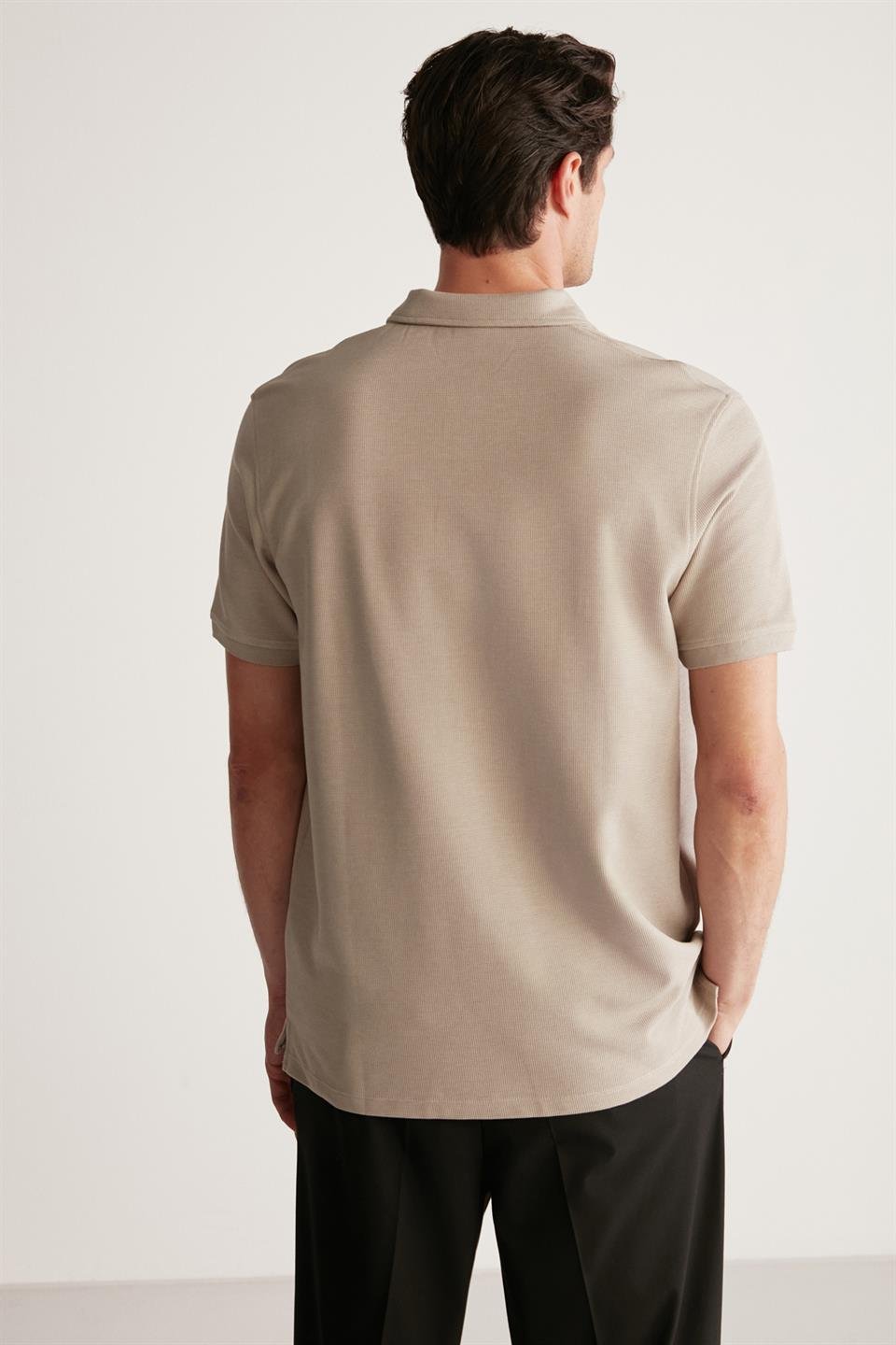 LAPORTE Örme Regular Taş Rengi  T-Shirt