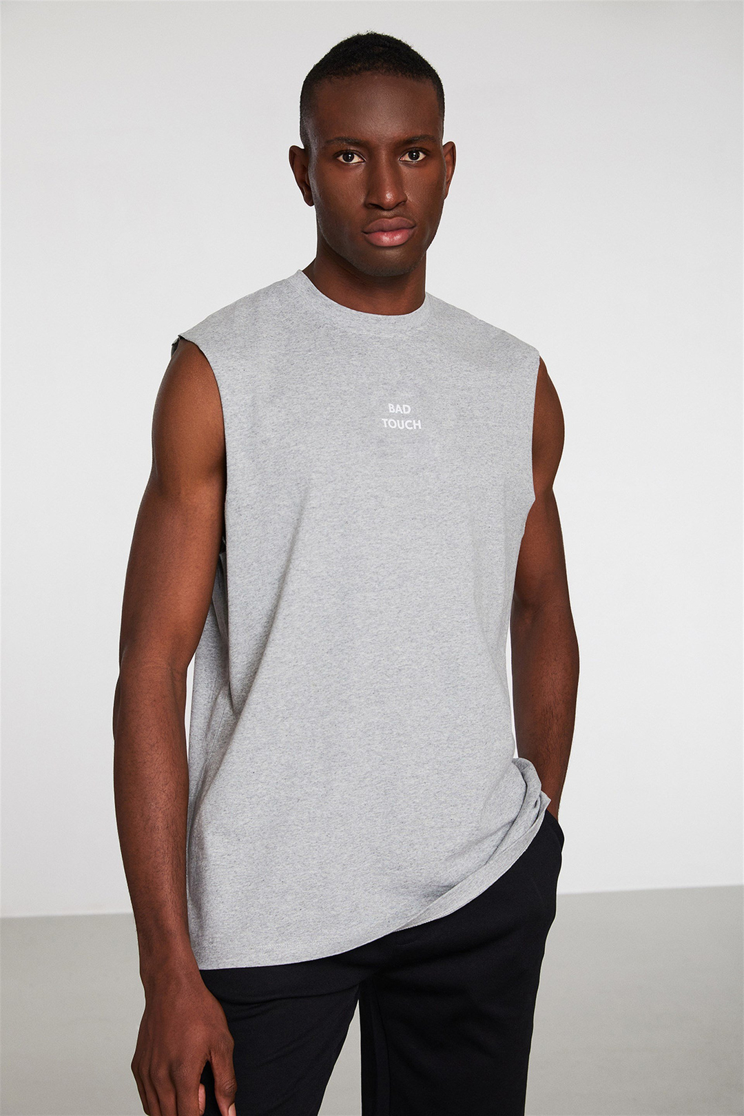 LIMELIGHT Erkek Grimelanj Baskılı Yuvarlak Yaka Comfort Fit T-Shirt