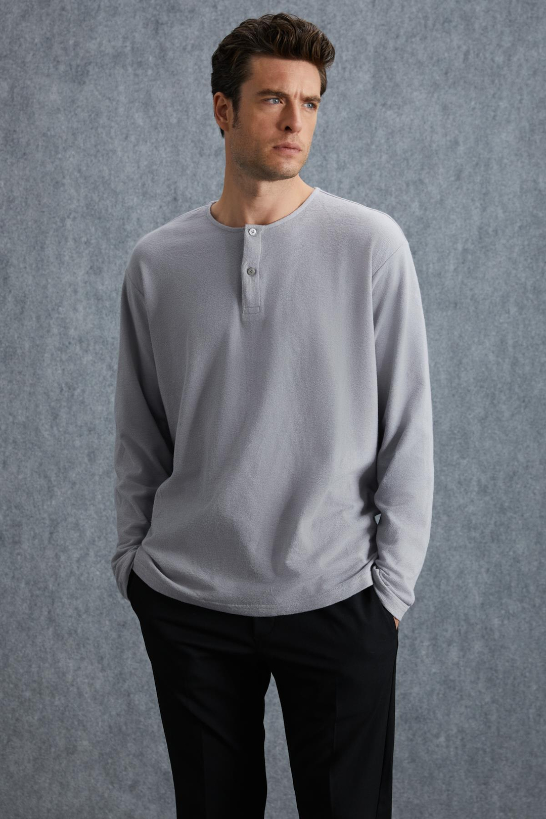 LORENZO Relaxed Regular Açık Gri  Sweatshirt