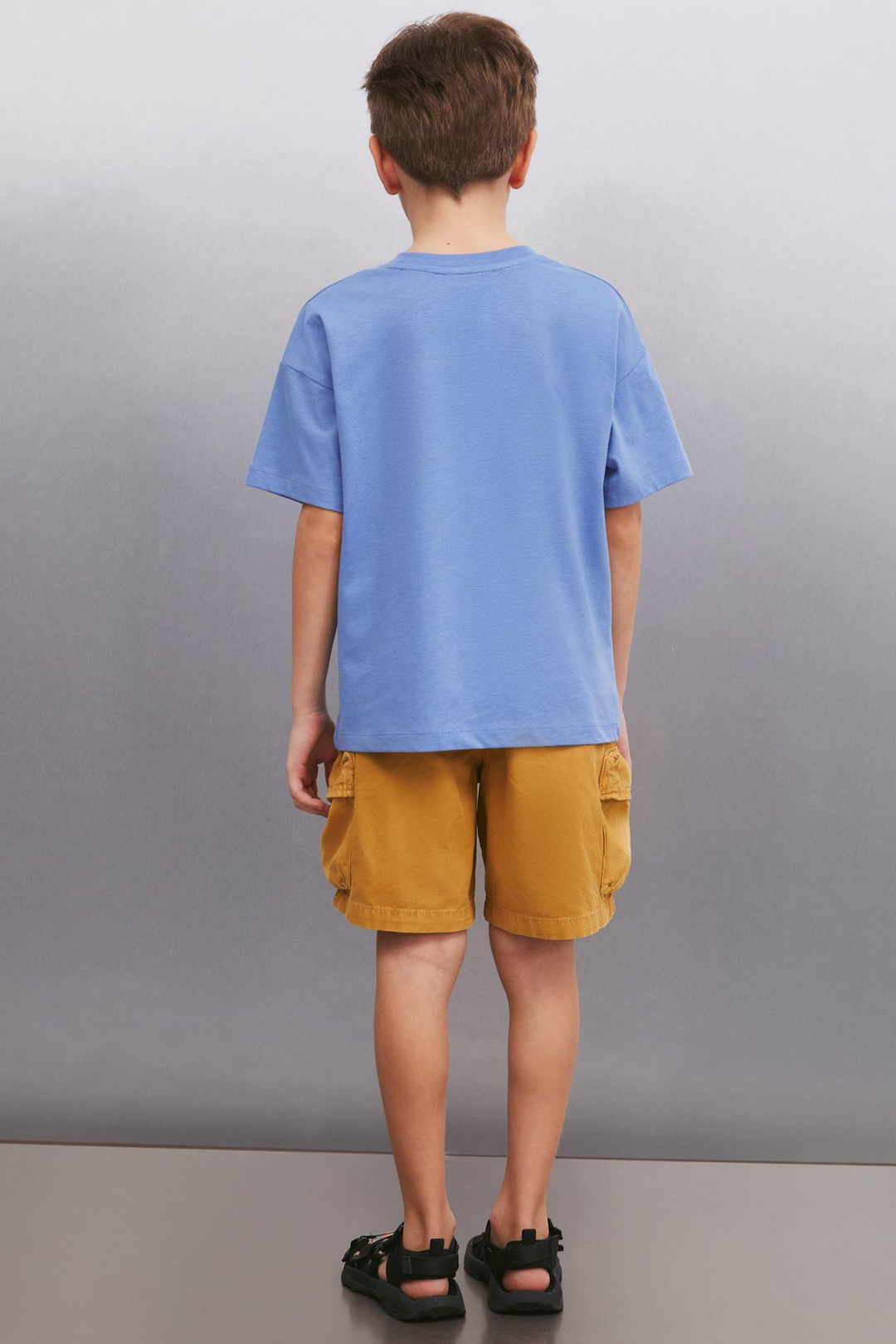 LORN   Mavi Tekli T-Shirt