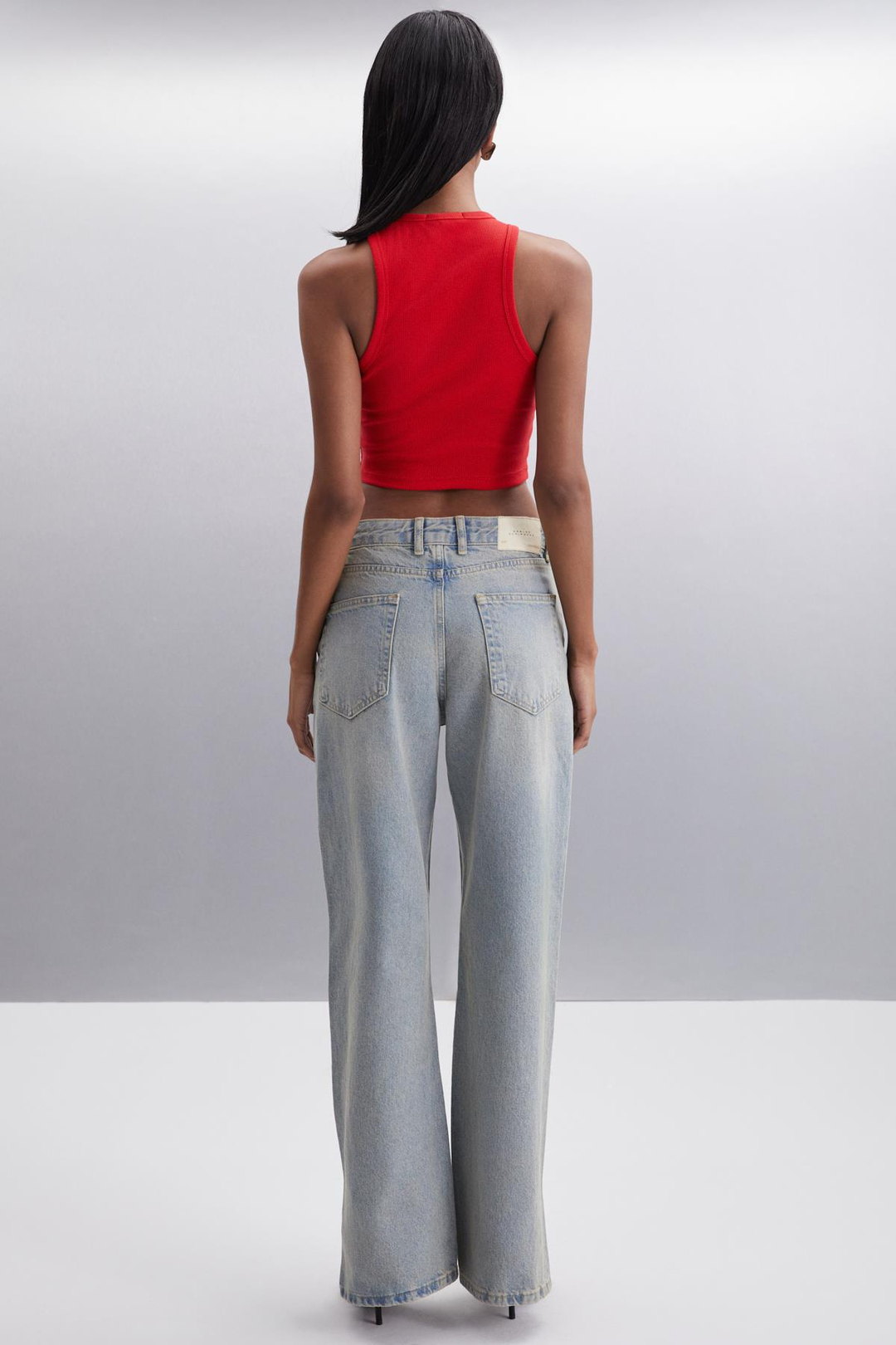 MAITE Jogger Regular Jogger Mavi Tekli Pantolon