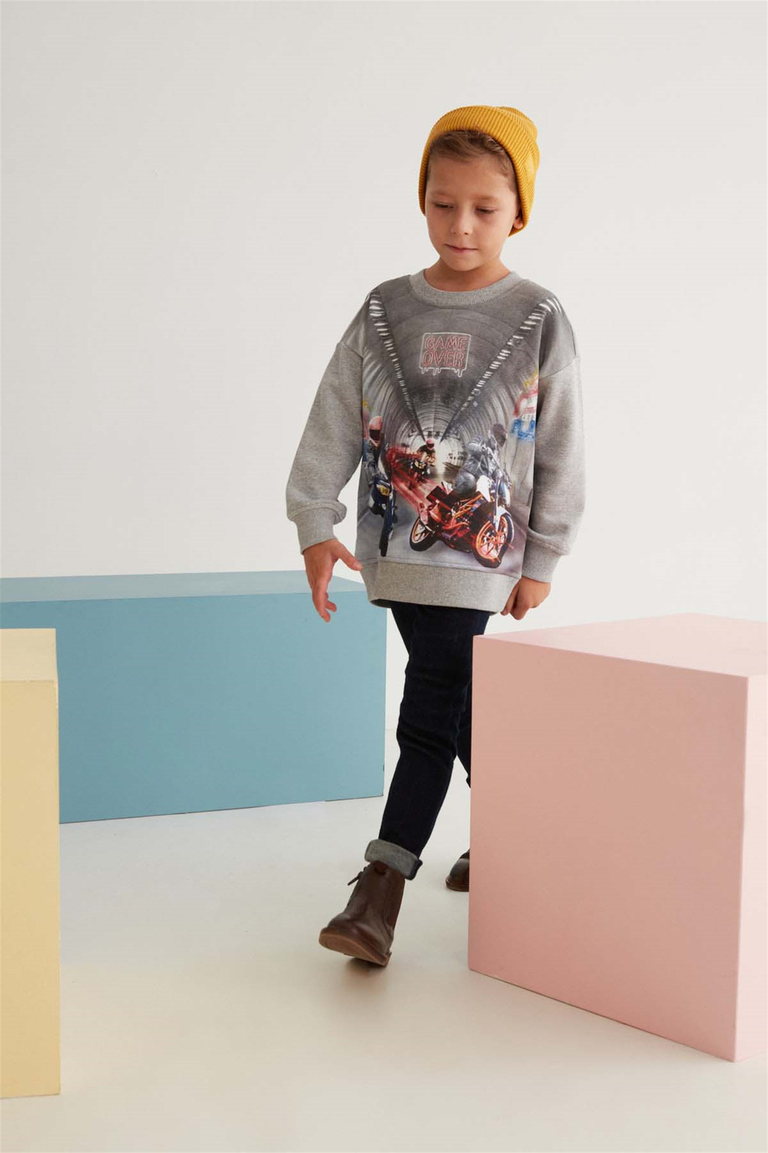 MARLEY Örme Comfort Fit Grimelanj  Sweatshirt