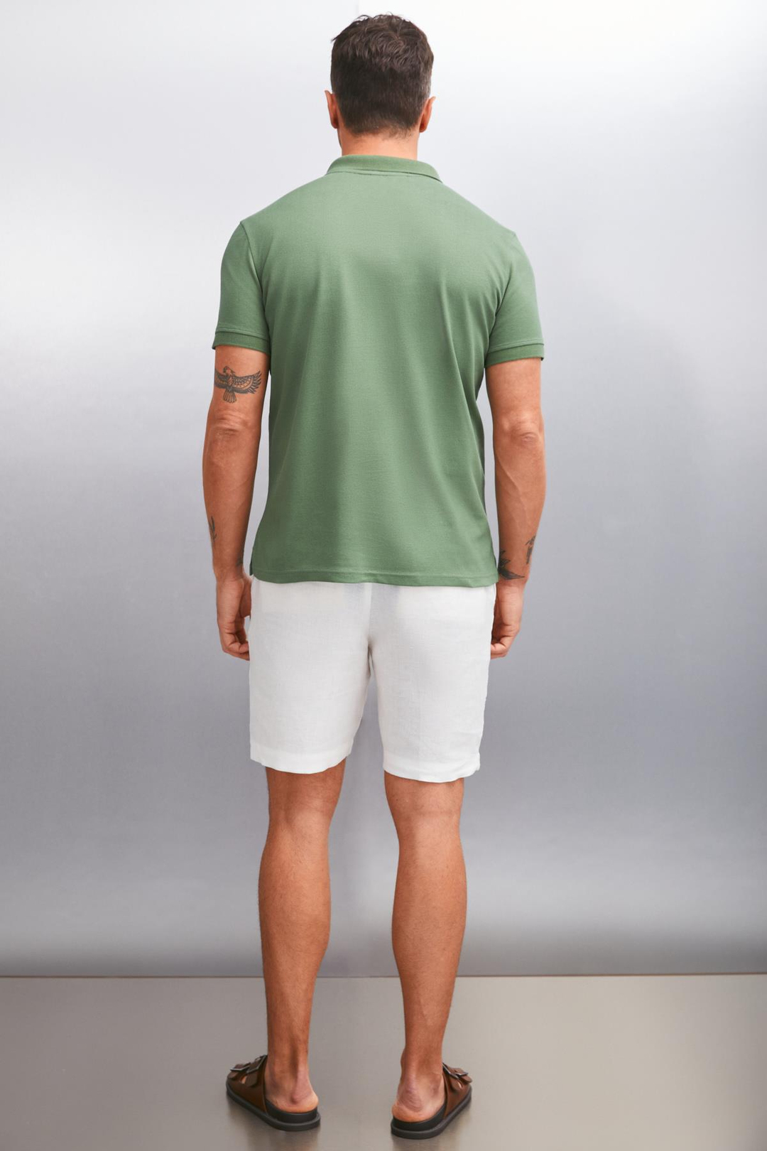 MATHEW  Regular Haki Tekli Polo Yaka T-shirt