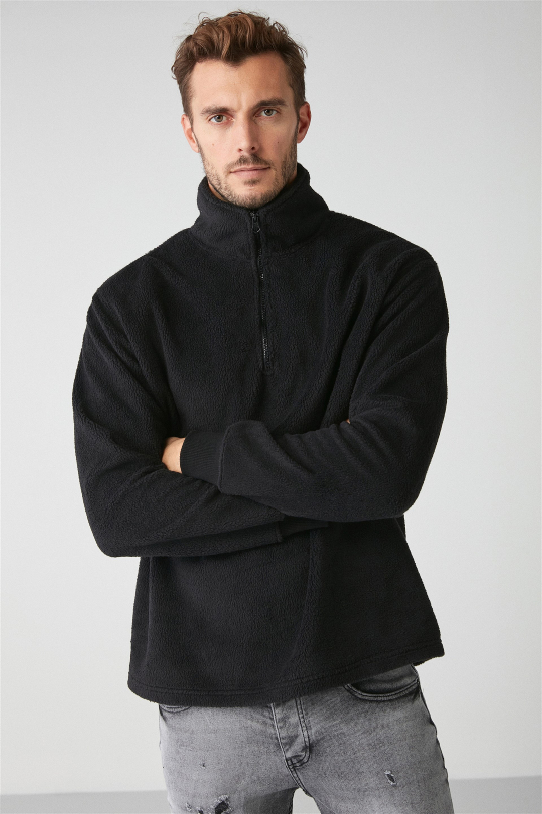 MATTS Örme Relaxed Siyah  Polar