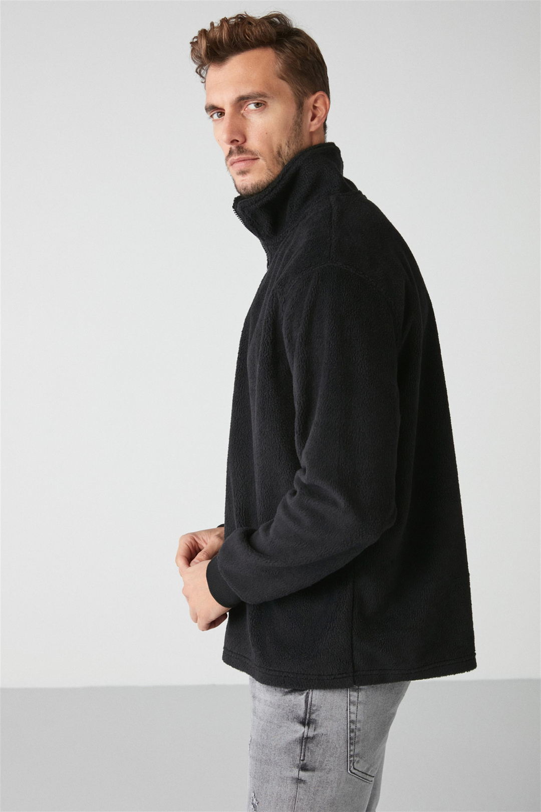 MATTS Örme Relaxed Siyah  Polar