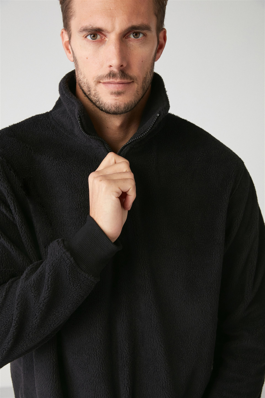 MATTS Örme Relaxed Siyah  Polar