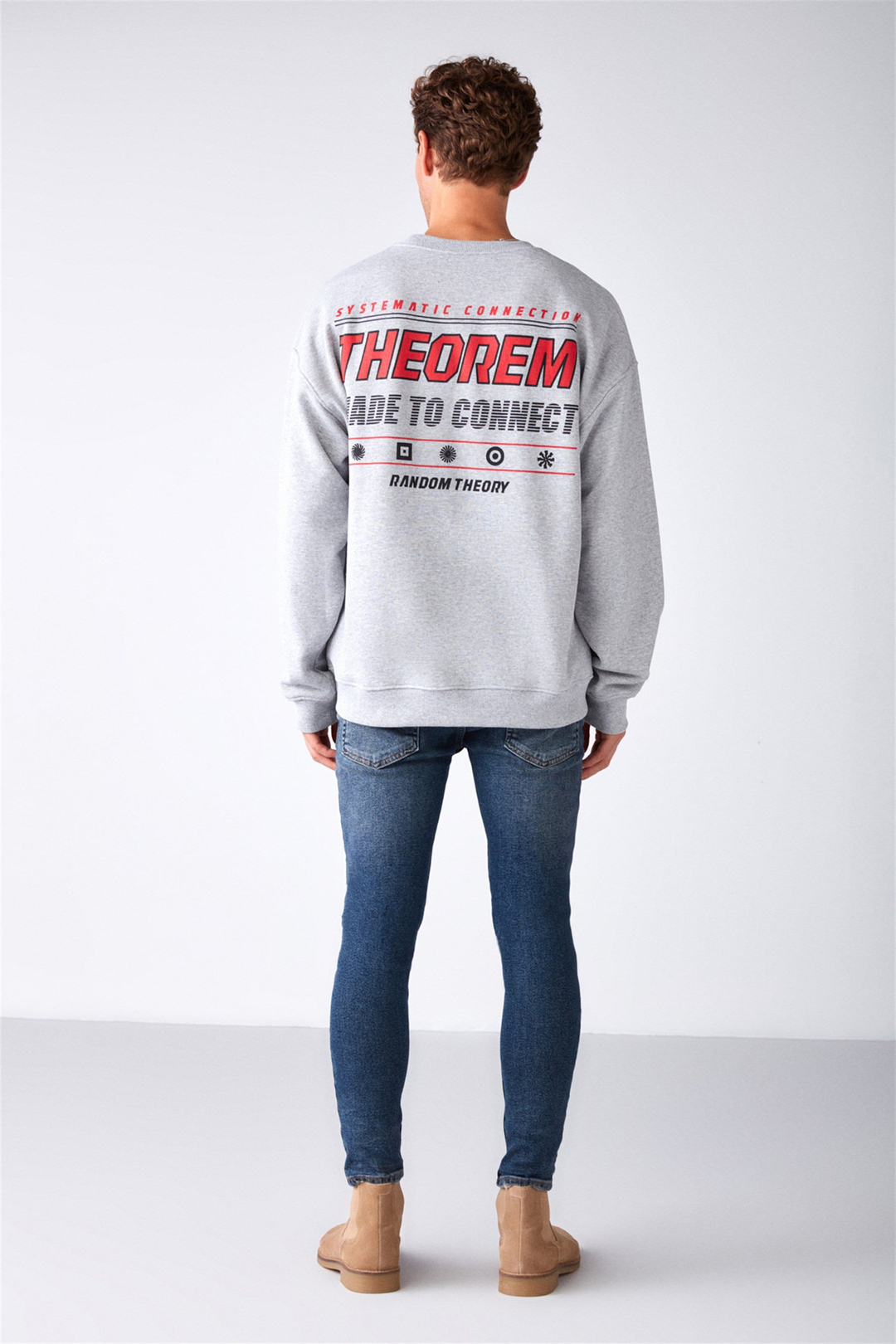 MAUNA Örme Oversize Grimelanj  Sweatshirt