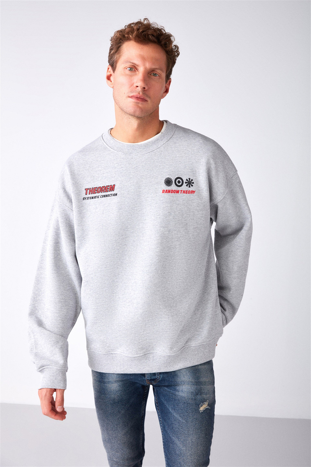 MAUNA Örme Oversize Grimelanj  Sweatshirt
