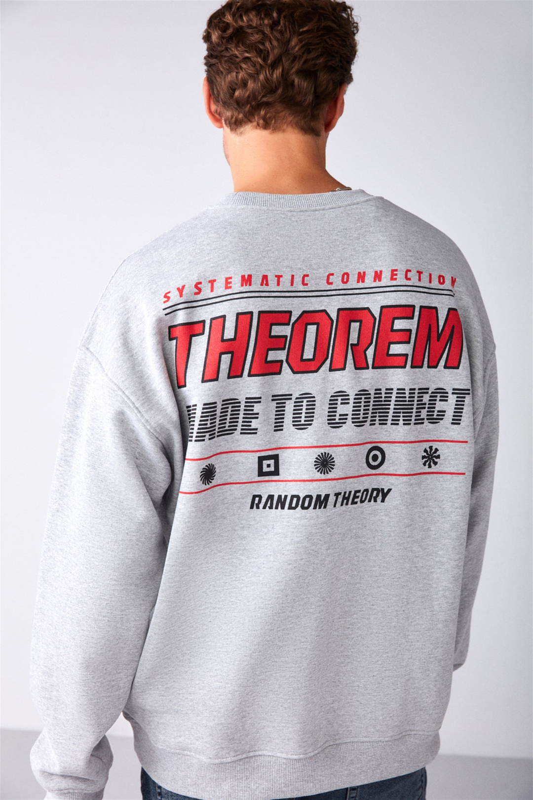 MAUNA Örme Oversize Grimelanj  Sweatshirt