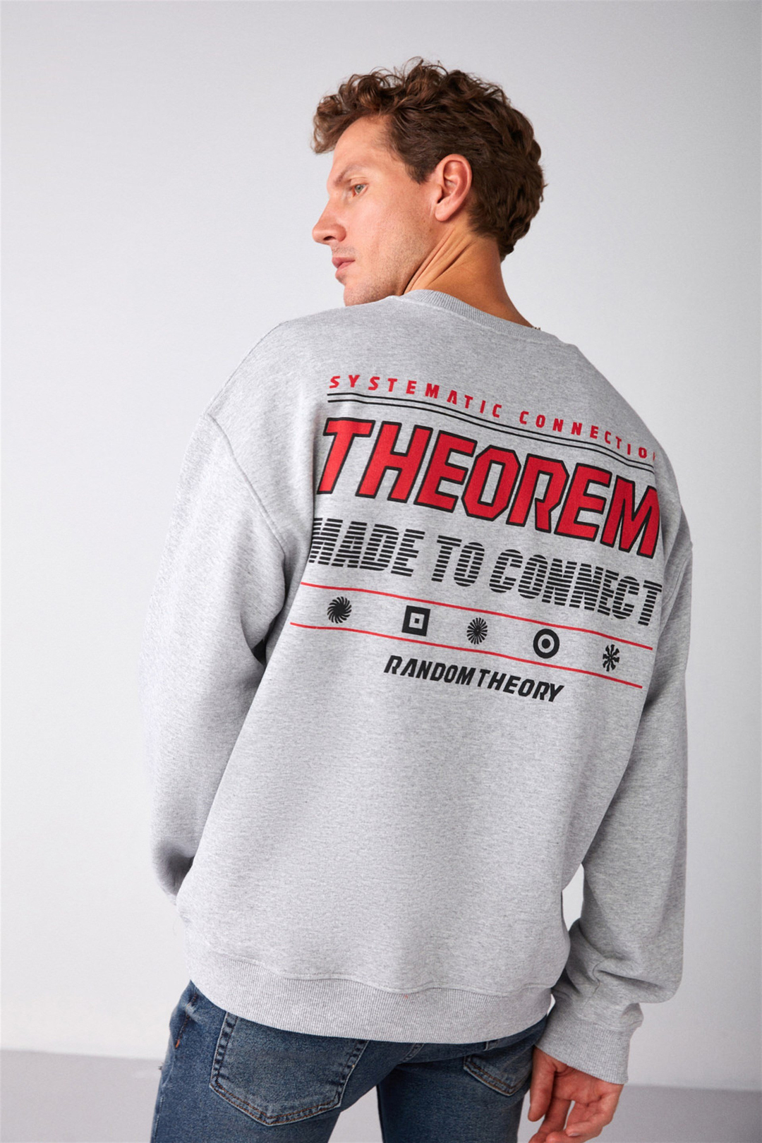 MAUNA Örme Oversize Grimelanj  Sweatshirt