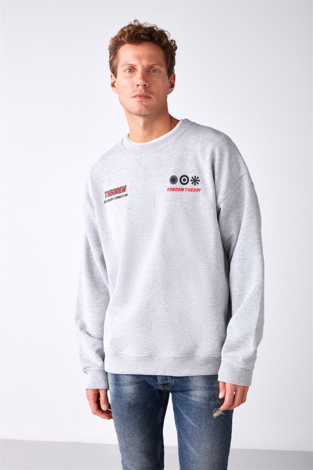 MAUNA Örme Oversize Grimelanj  Sweatshirt