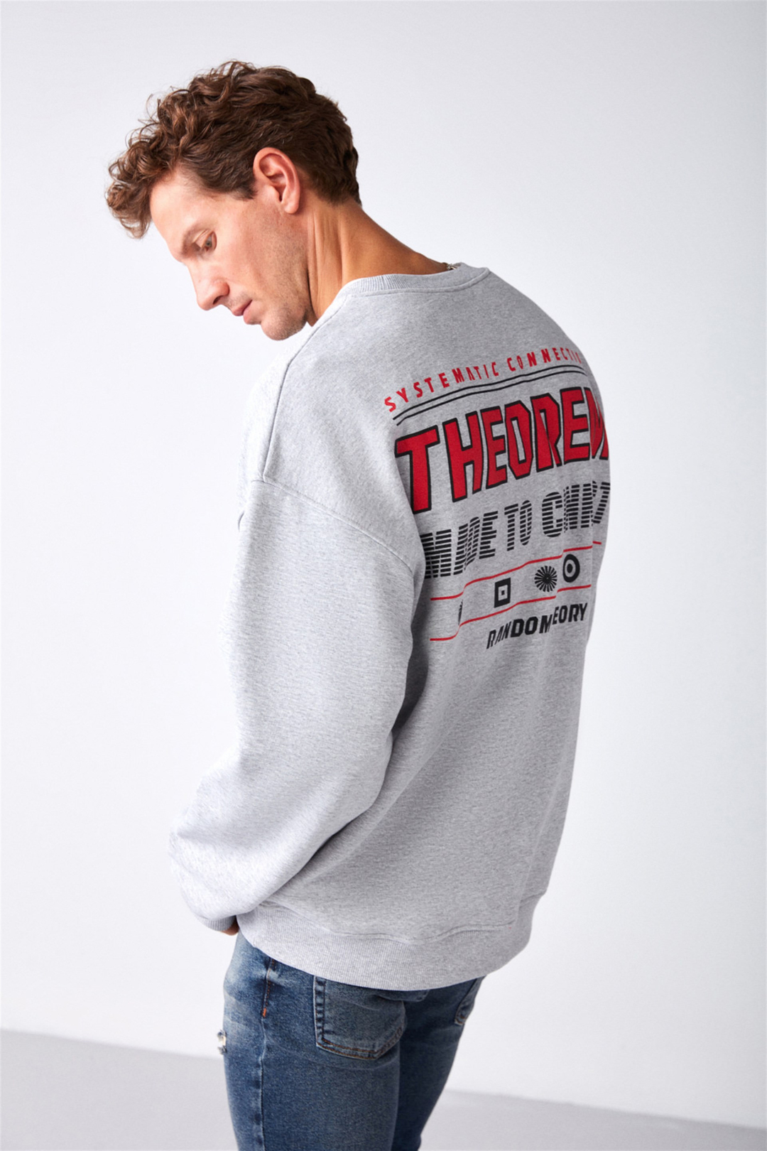 MAUNA Örme Oversize Grimelanj  Sweatshirt