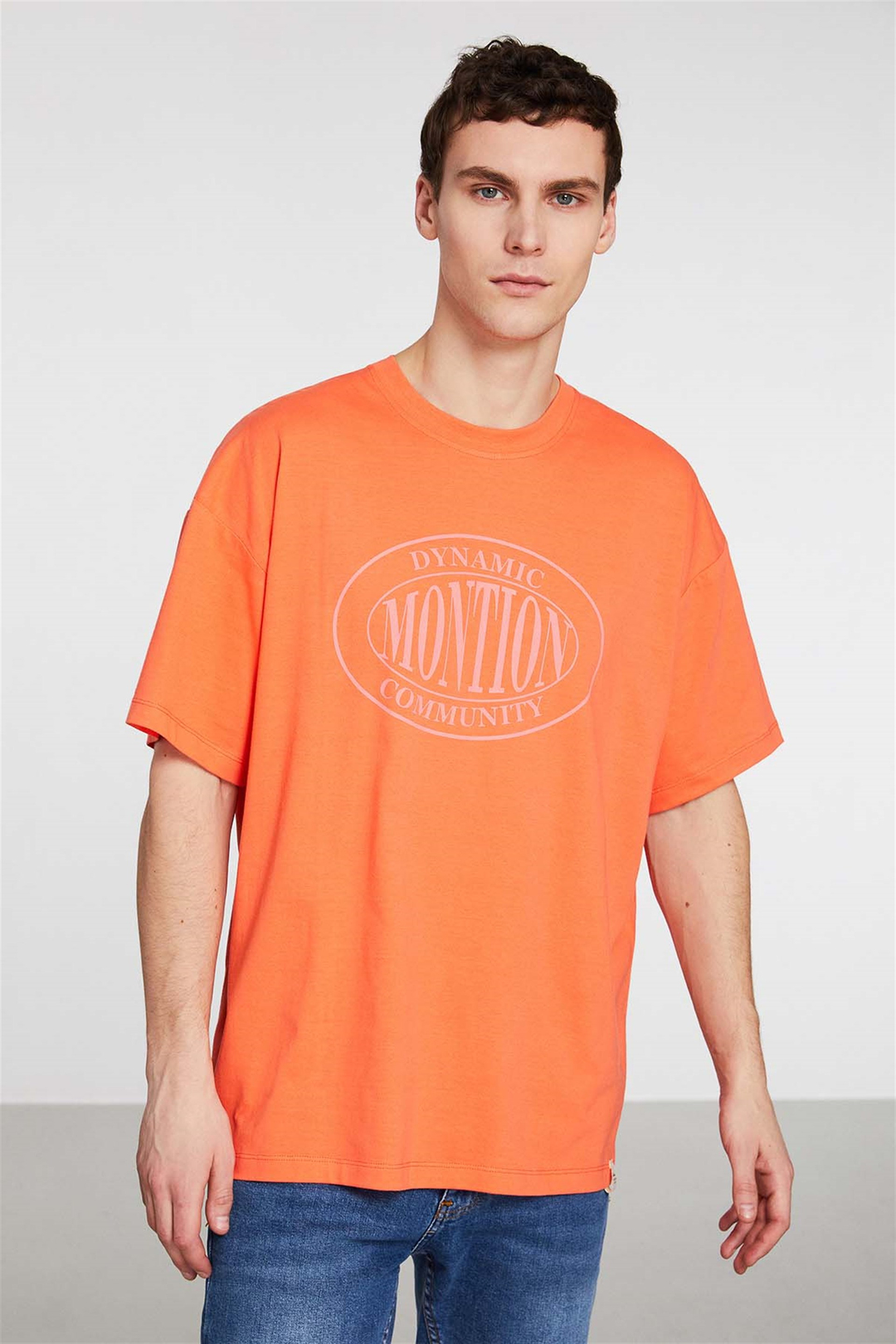 MERCIFUL Örme Oversize Nar Çiçeği  T-Shirt