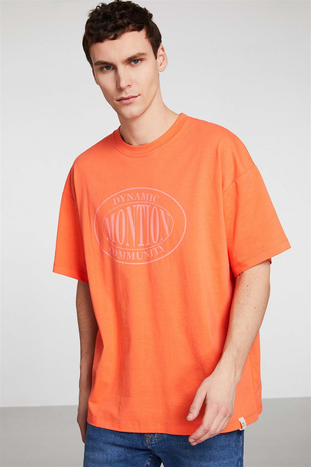 MERCIFUL Örme Oversize Nar Çiçeği  T-Shirt