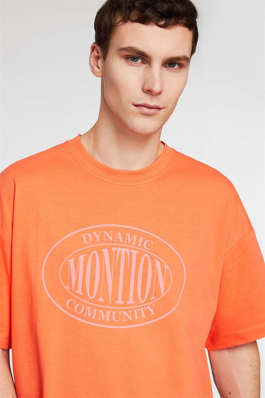 MERCIFUL Örme Oversize Nar Çiçeği  T-Shirt