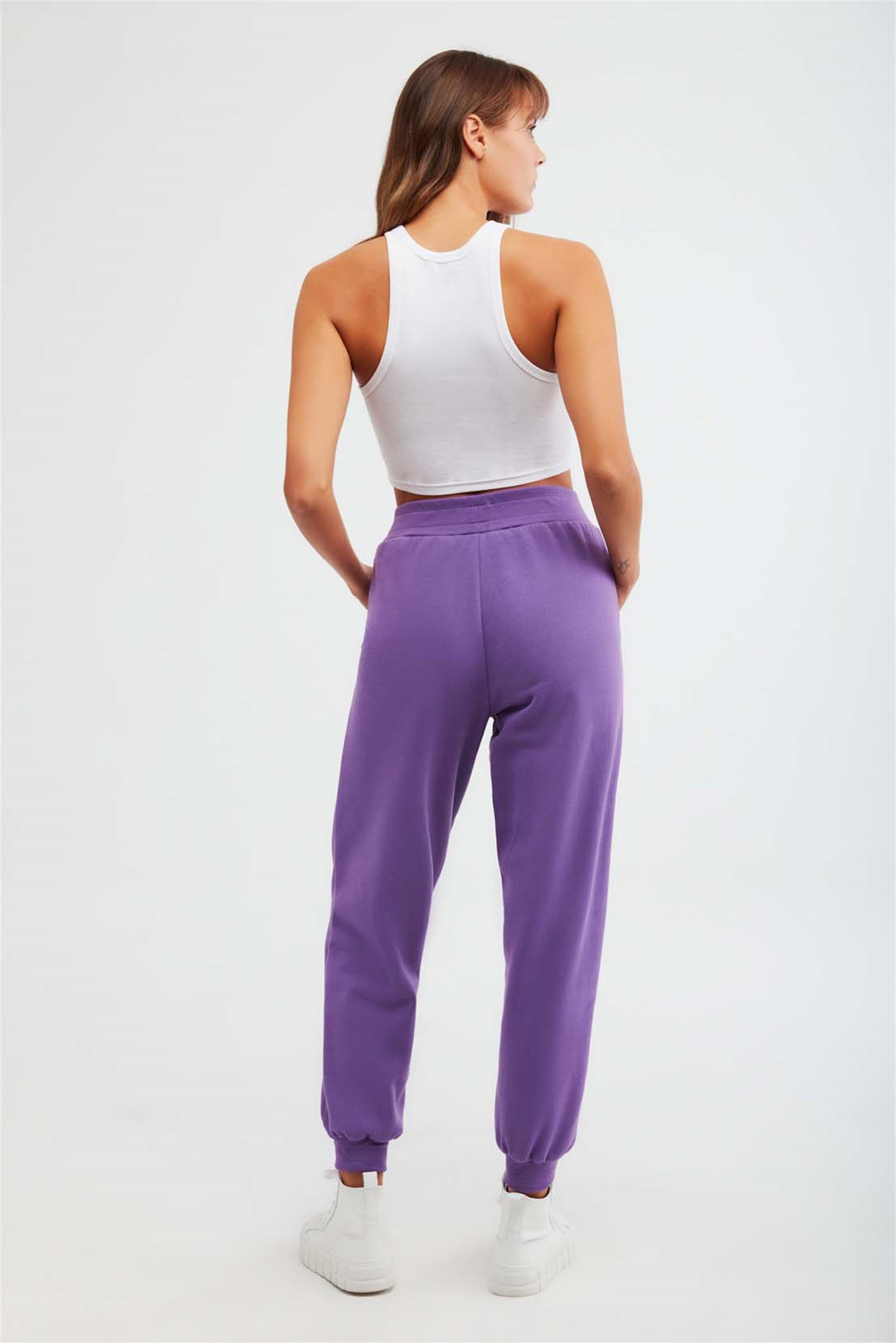 MIA Örme Comfort Fit Mor  Eşofman Altı
