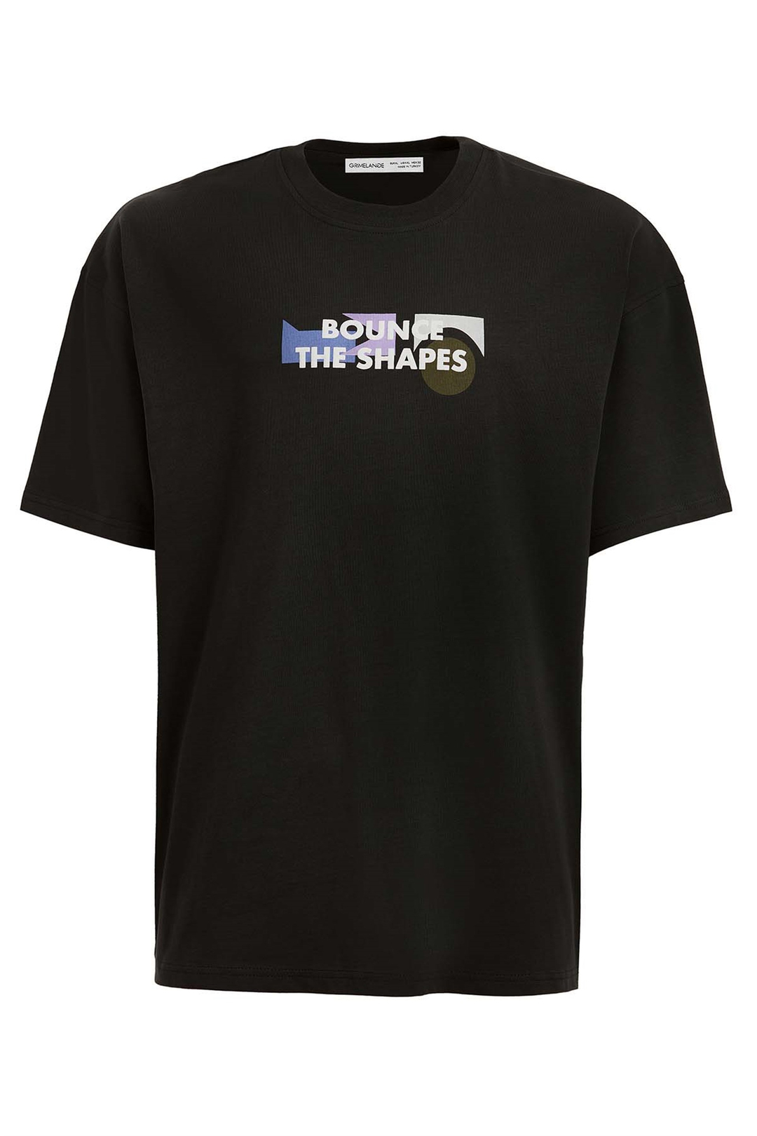 MILENNIAL Örme Oversize Gri  T-Shirt
