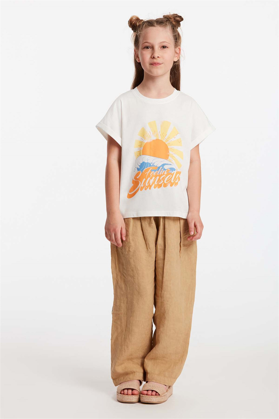 MITSY Örme Regular Fit Beyaz  T-Shirt