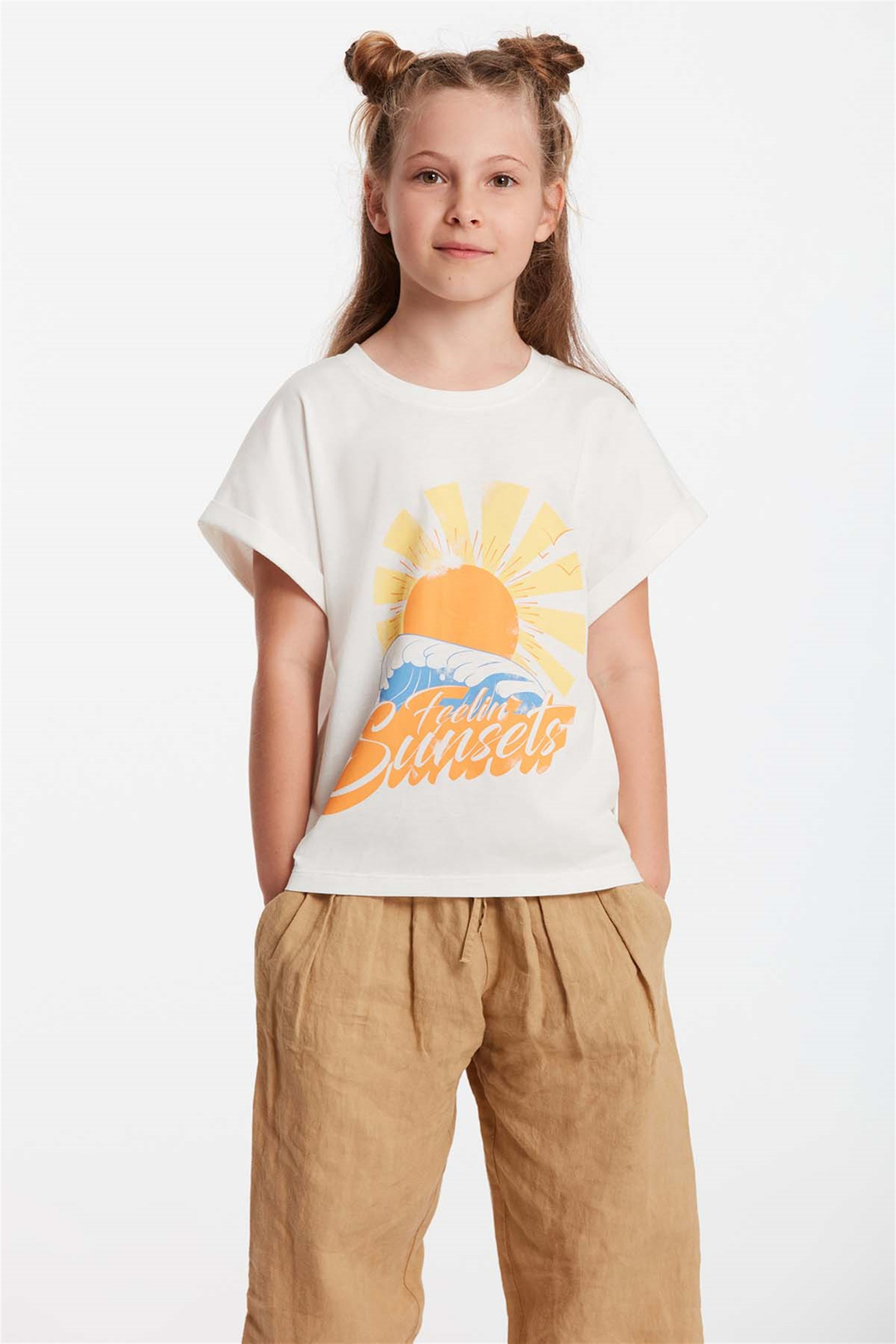 MITSY Örme Regular Fit Beyaz  T-Shirt
