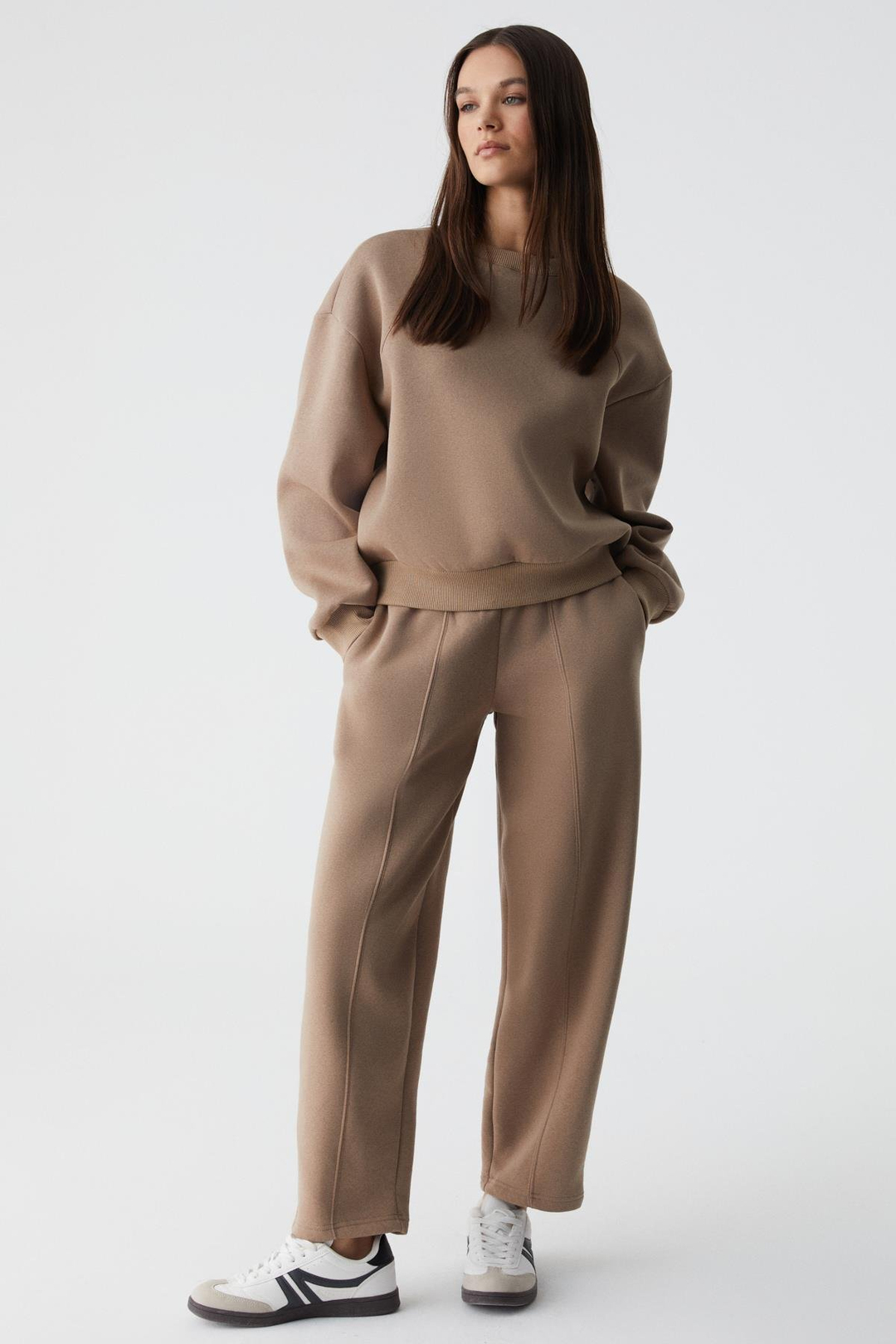 MORGANA Kadın Bisiklet Yaka Uzun Kollu Vizon Sweatshirt